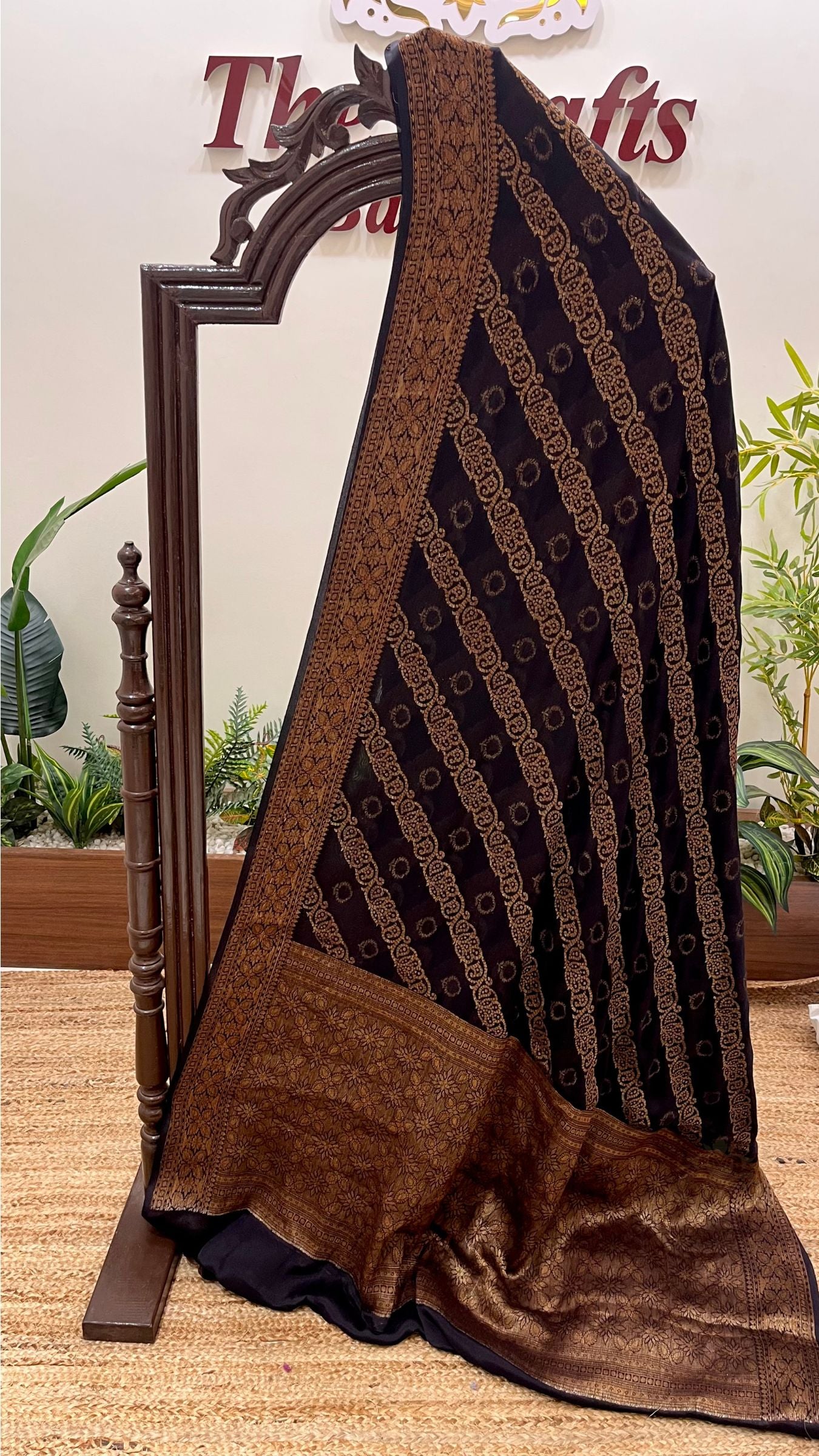 Pure Khaddi Chiffon Banarasi Saree