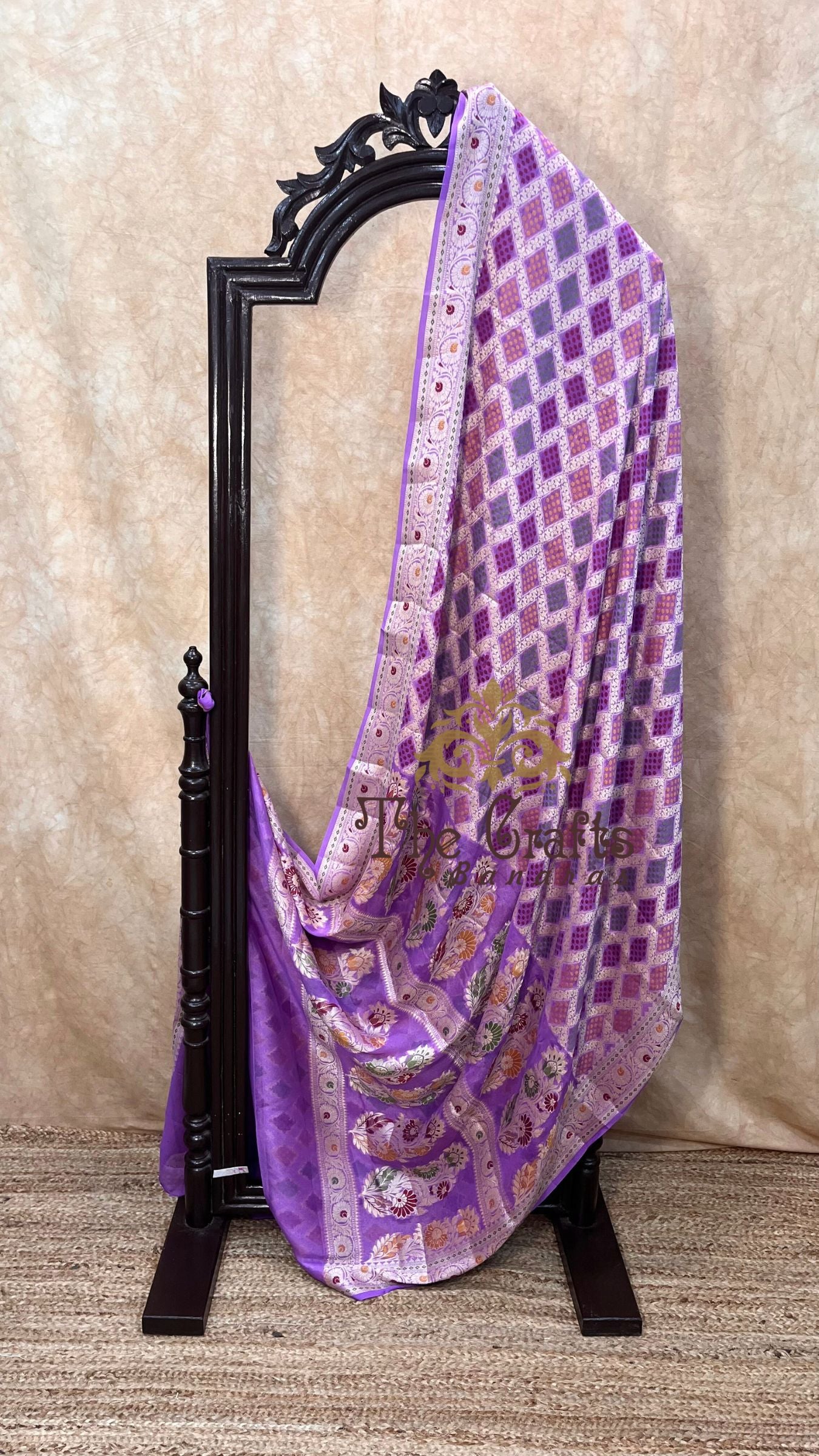 Pure Khaddi Chiffon Banarasi Saree