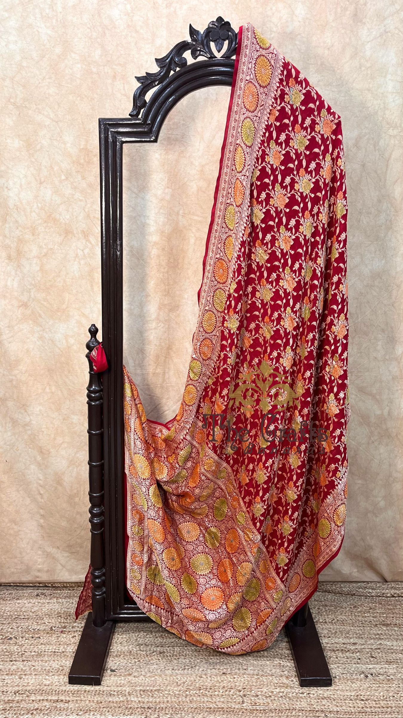 Pure Khaddi Chiffon Banarasi Saree