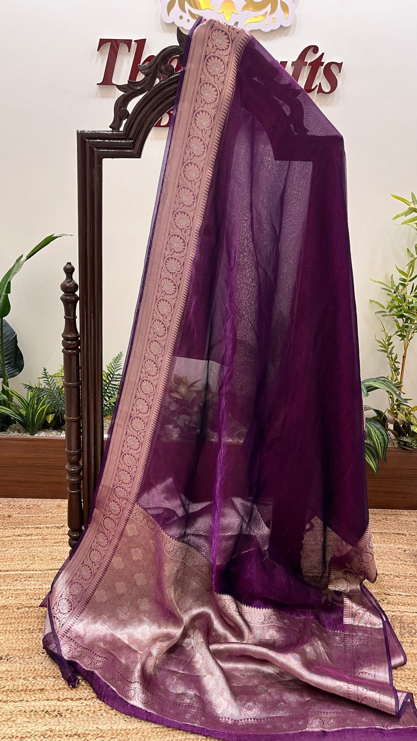 Pure Kora Tissue Silk Banarasi Saree