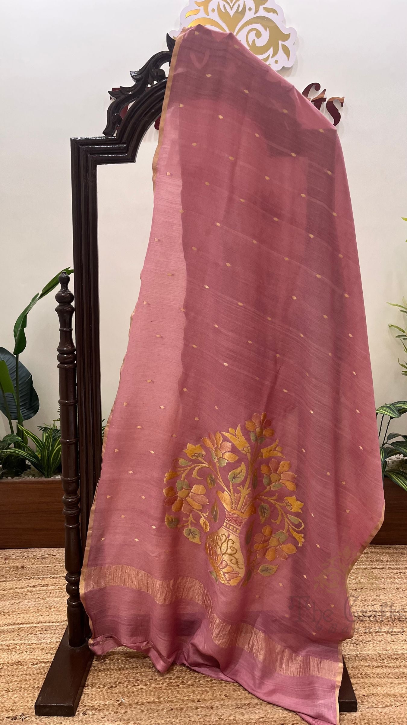 Pure Moonga Silk Banarasi Handloom Dupatta