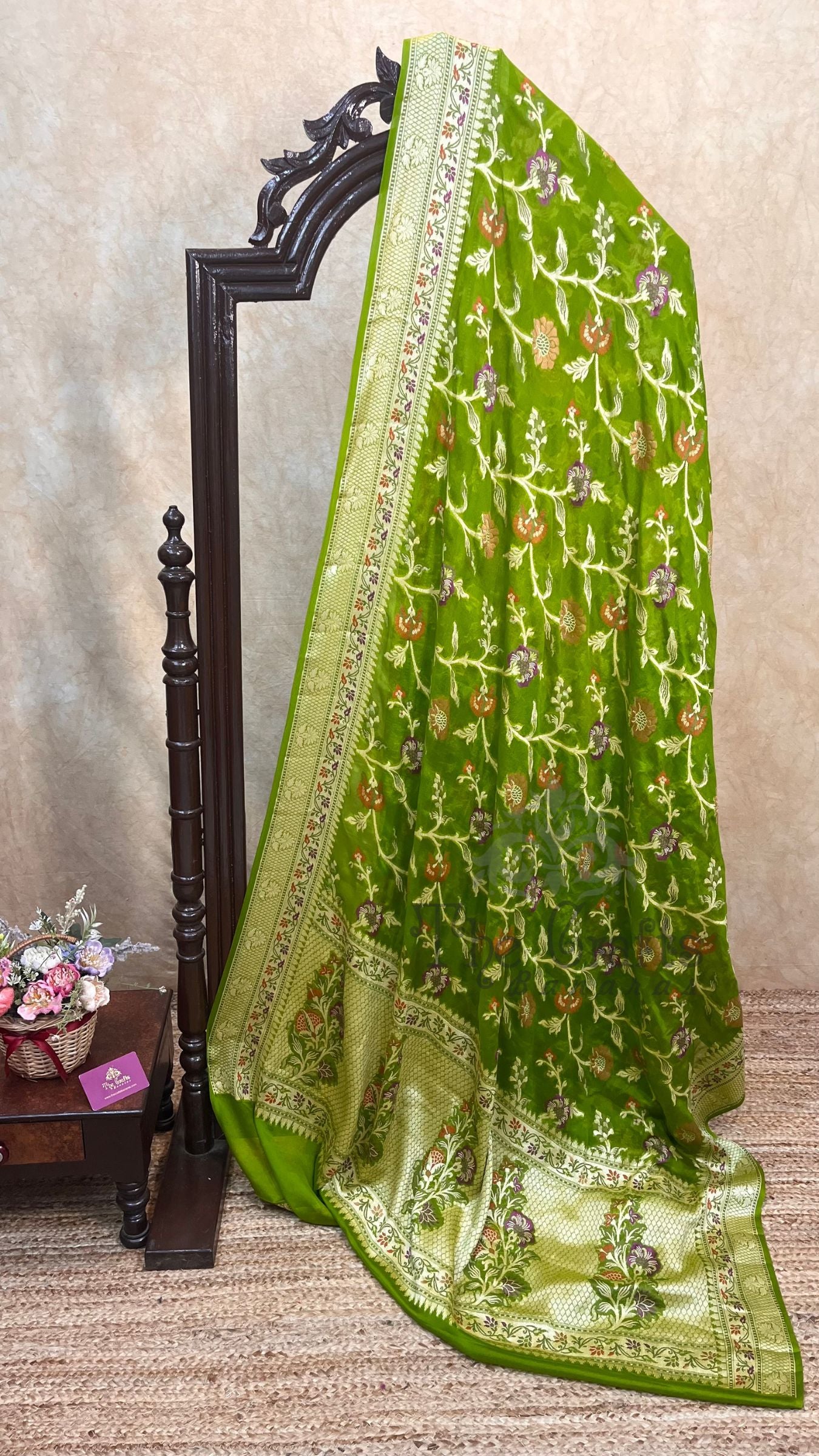 Pure Khaddi Chiffon Banarasi Saree