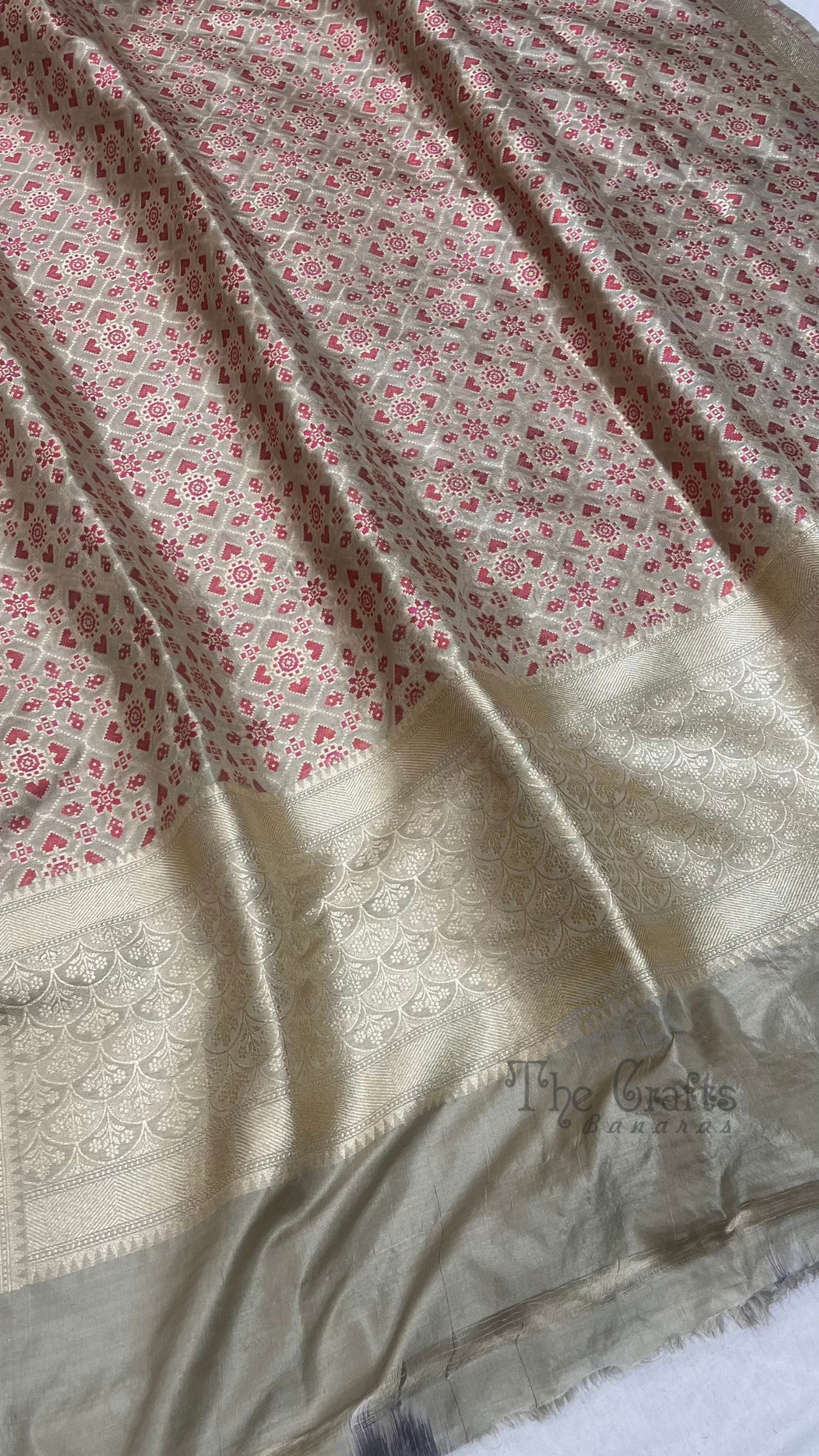 Pure Katan Silk Banarasi Handloom Dupatta