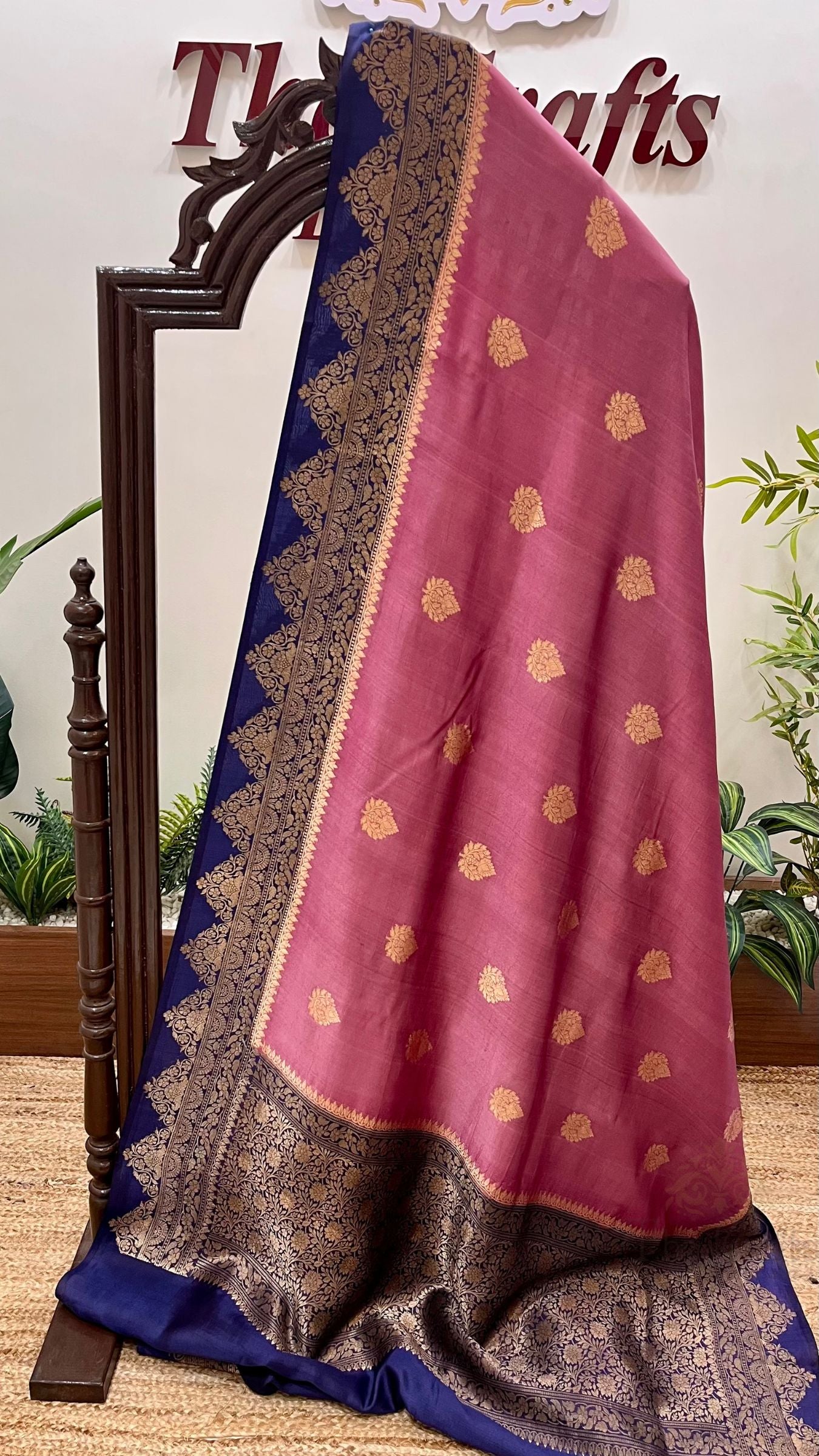 Pure Mango Silk Handloom Banarasi Saree