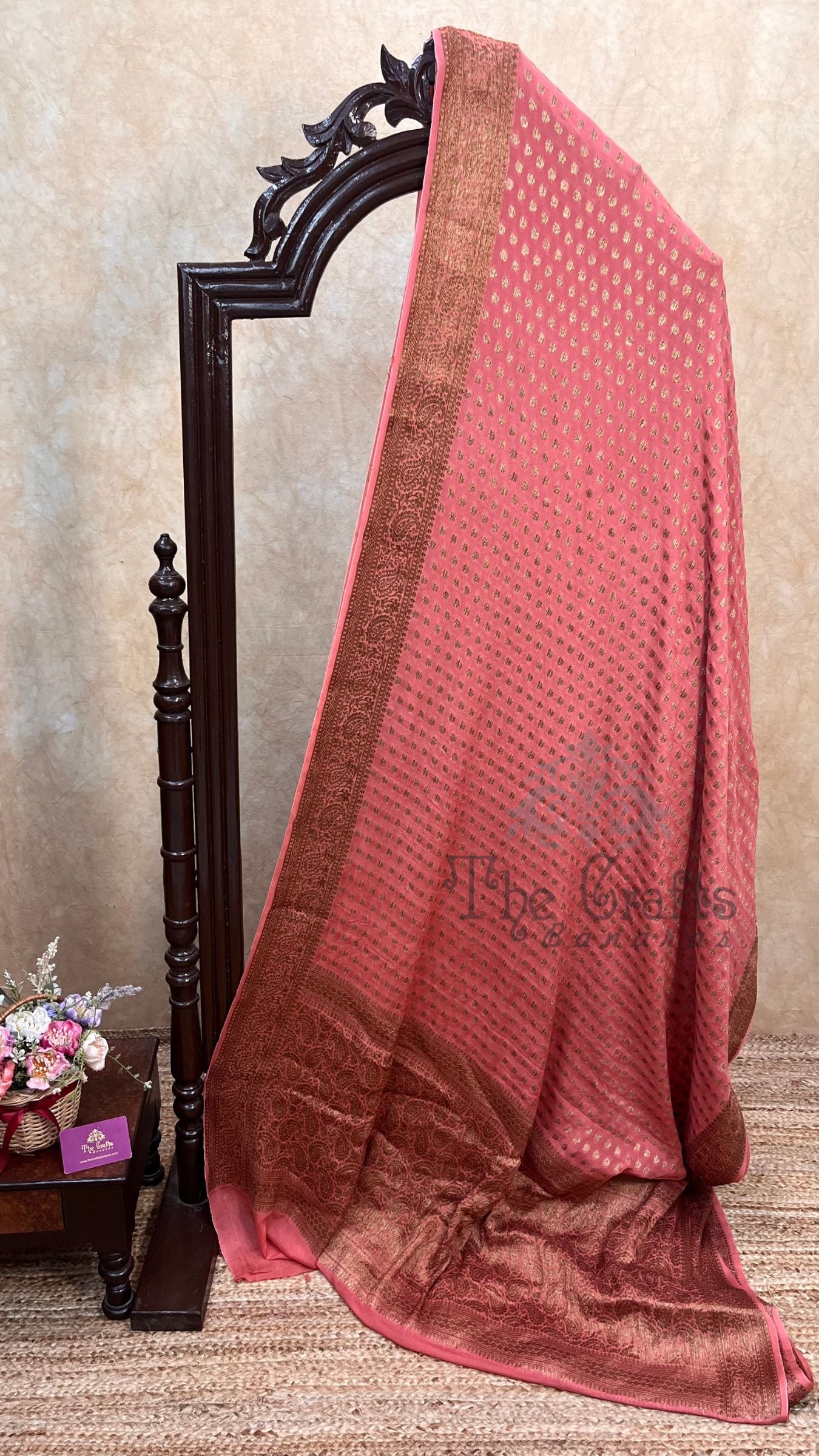 Pure Khaddi Chiffon Banarasi Saree