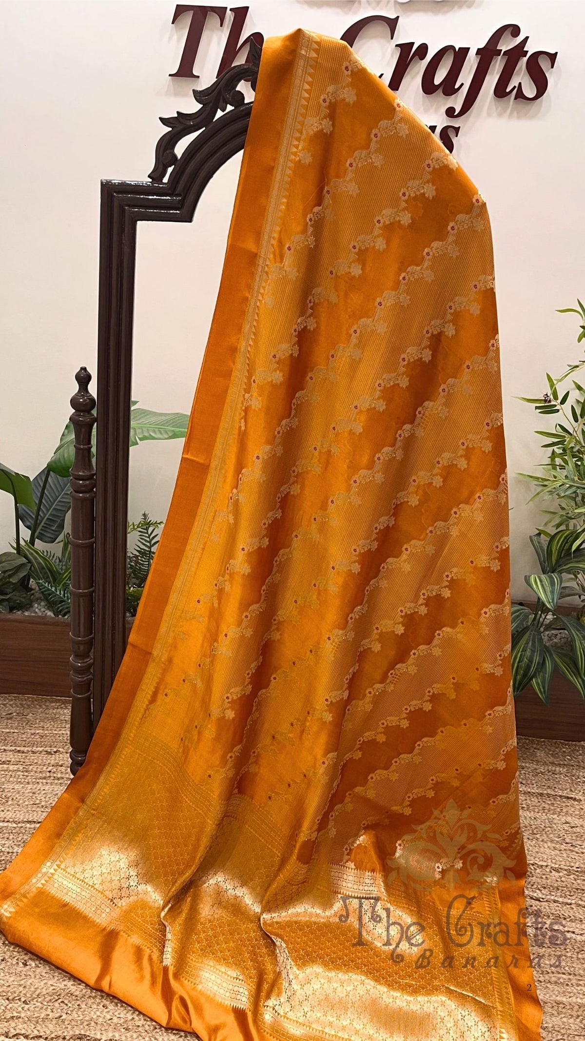 Pure Mango Silk Handloom Banarasi Saree
