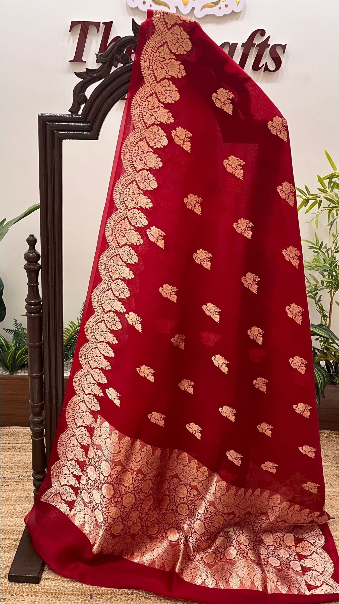 Pure Kora Silk Handloom Banarasi Saree