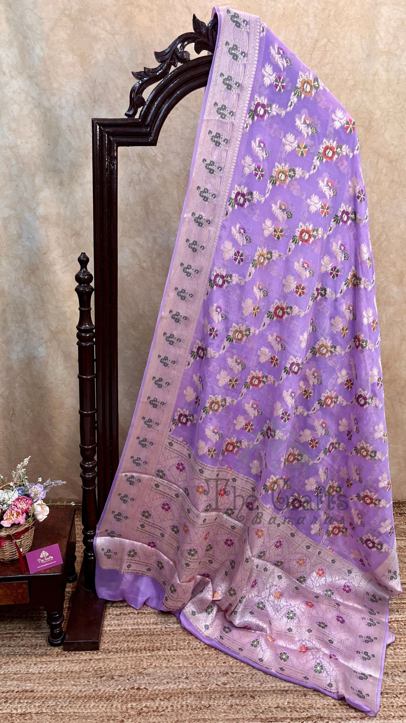 Pure Khaddi Chiffon Banarasi Saree