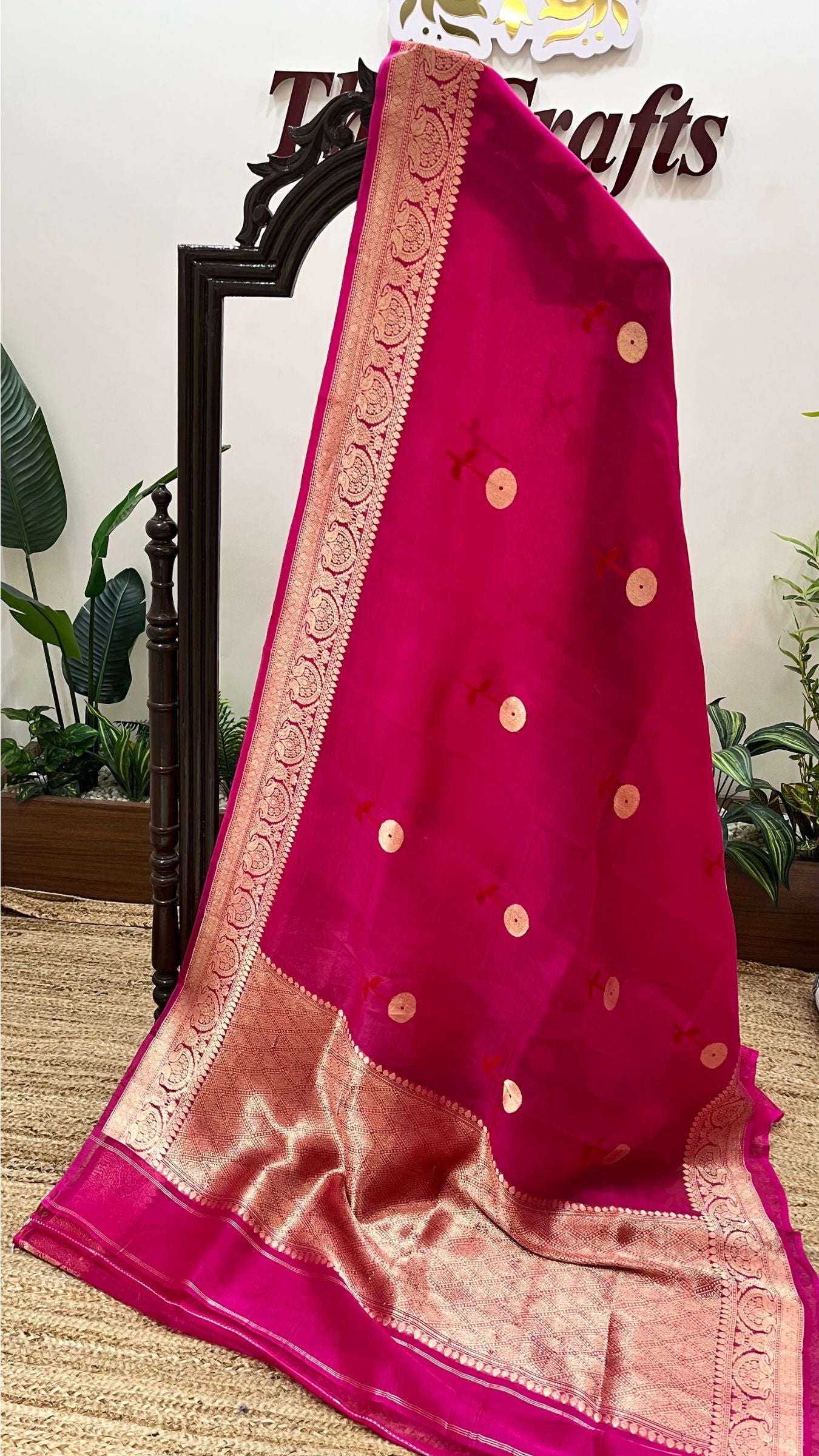 Pure Kora Silk Handloom Banarasi Saree