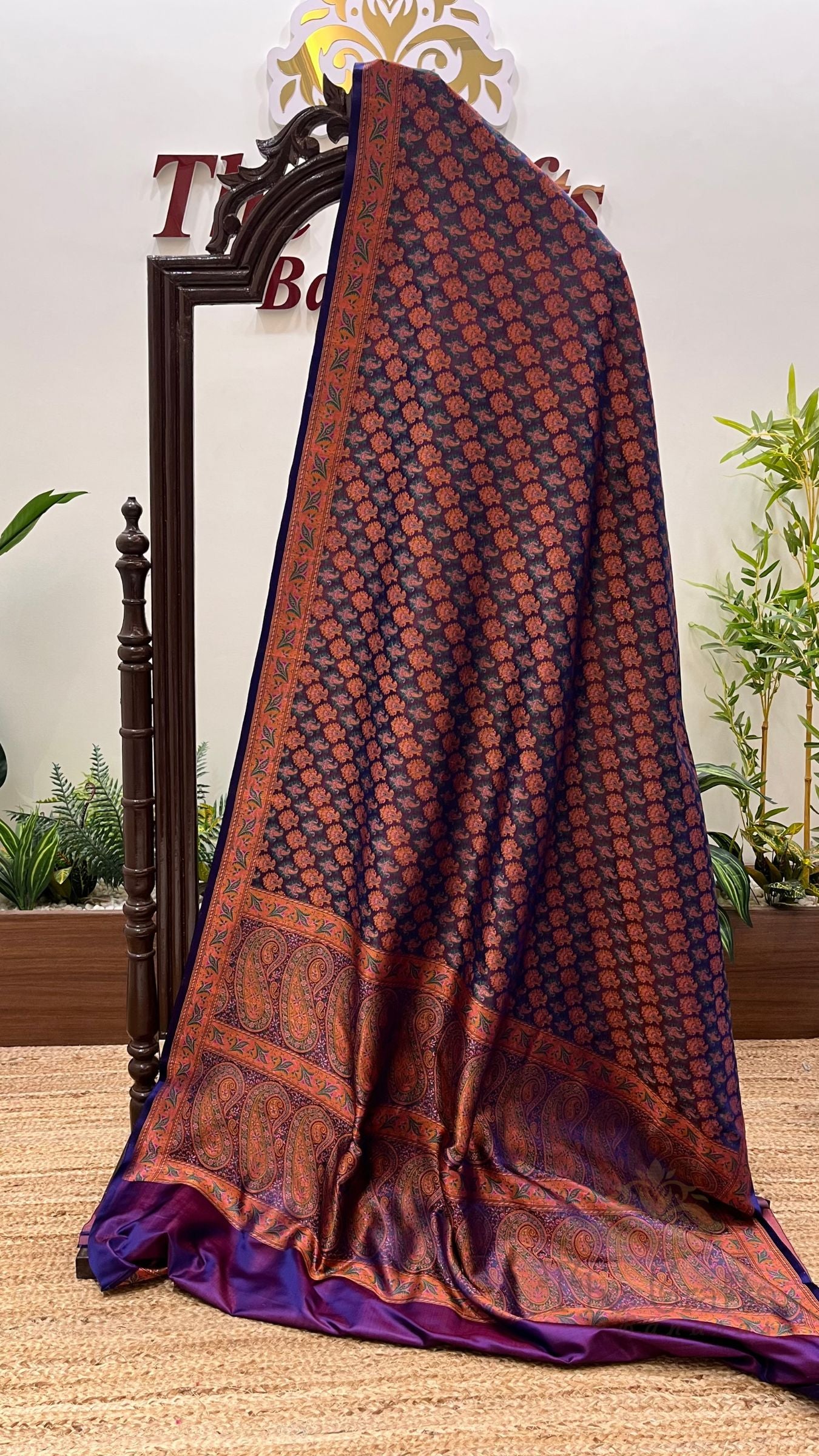 Pure Soft Katan Jamawar Silk Handloom Banarasi Saree