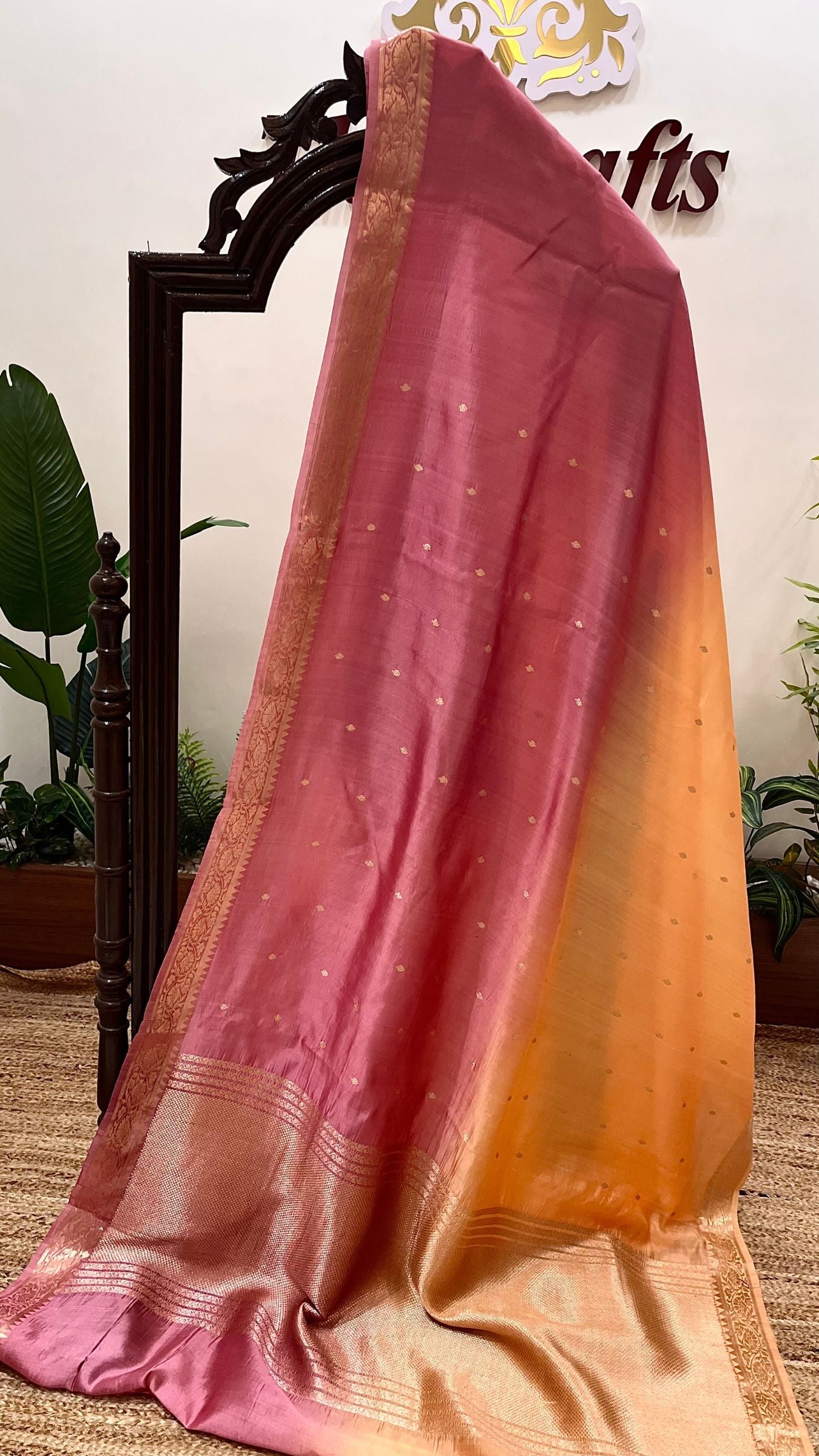 Pure Mango Silk Handloom Banarasi Saree