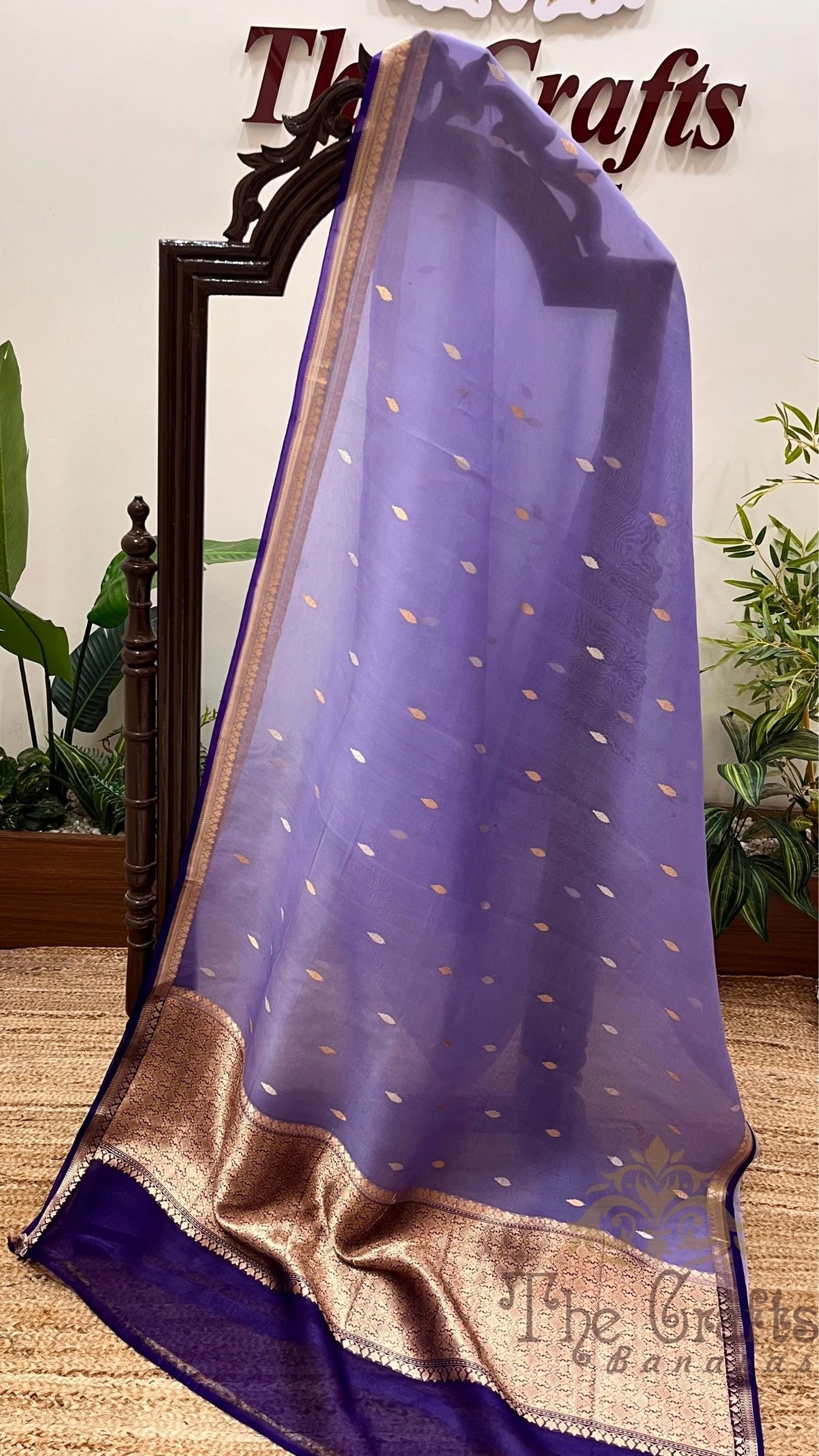 Pure Kora Silk Handloom Banarasi Saree