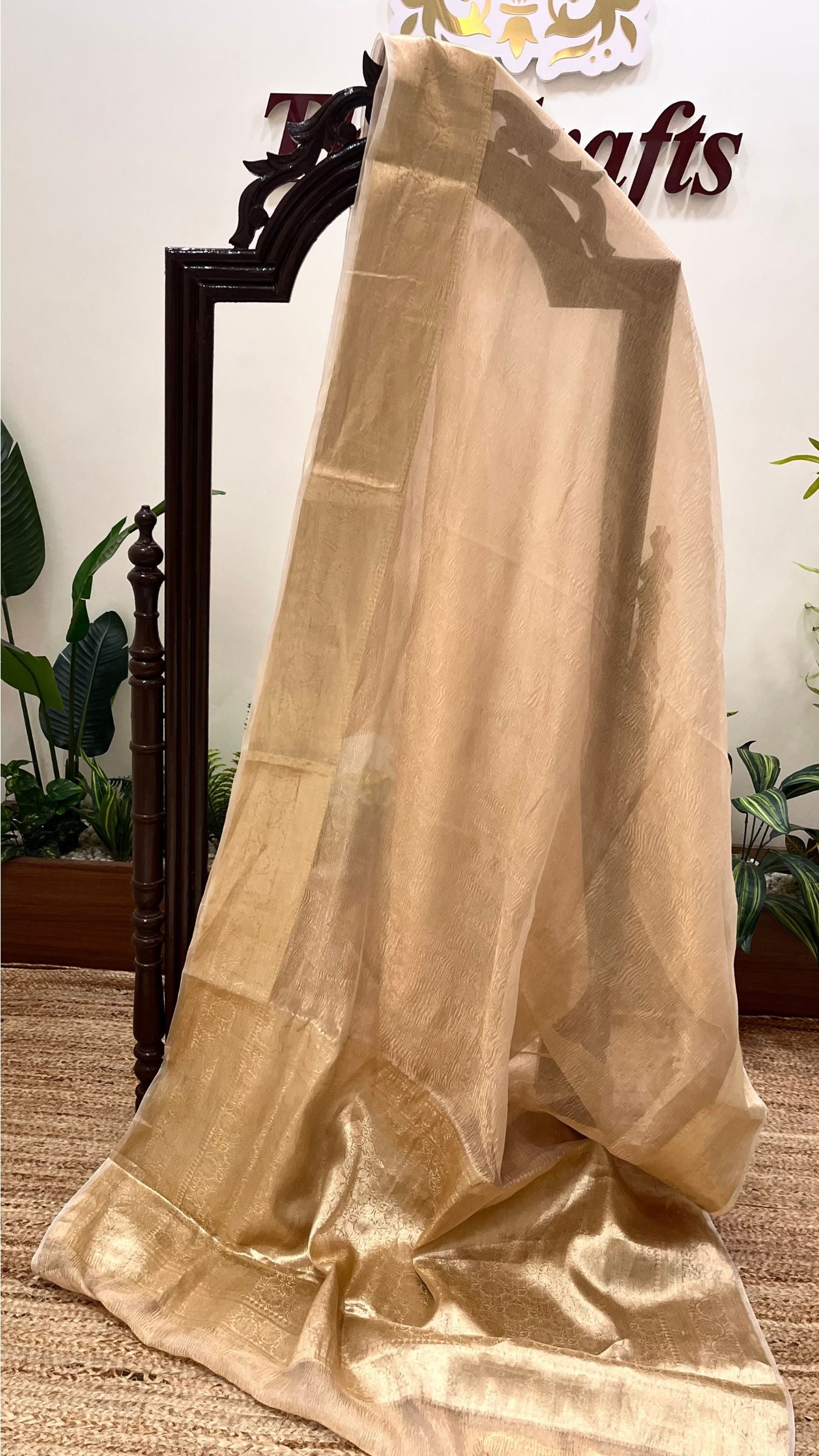 Pure Crush Tissue Silk Banarasi Saree