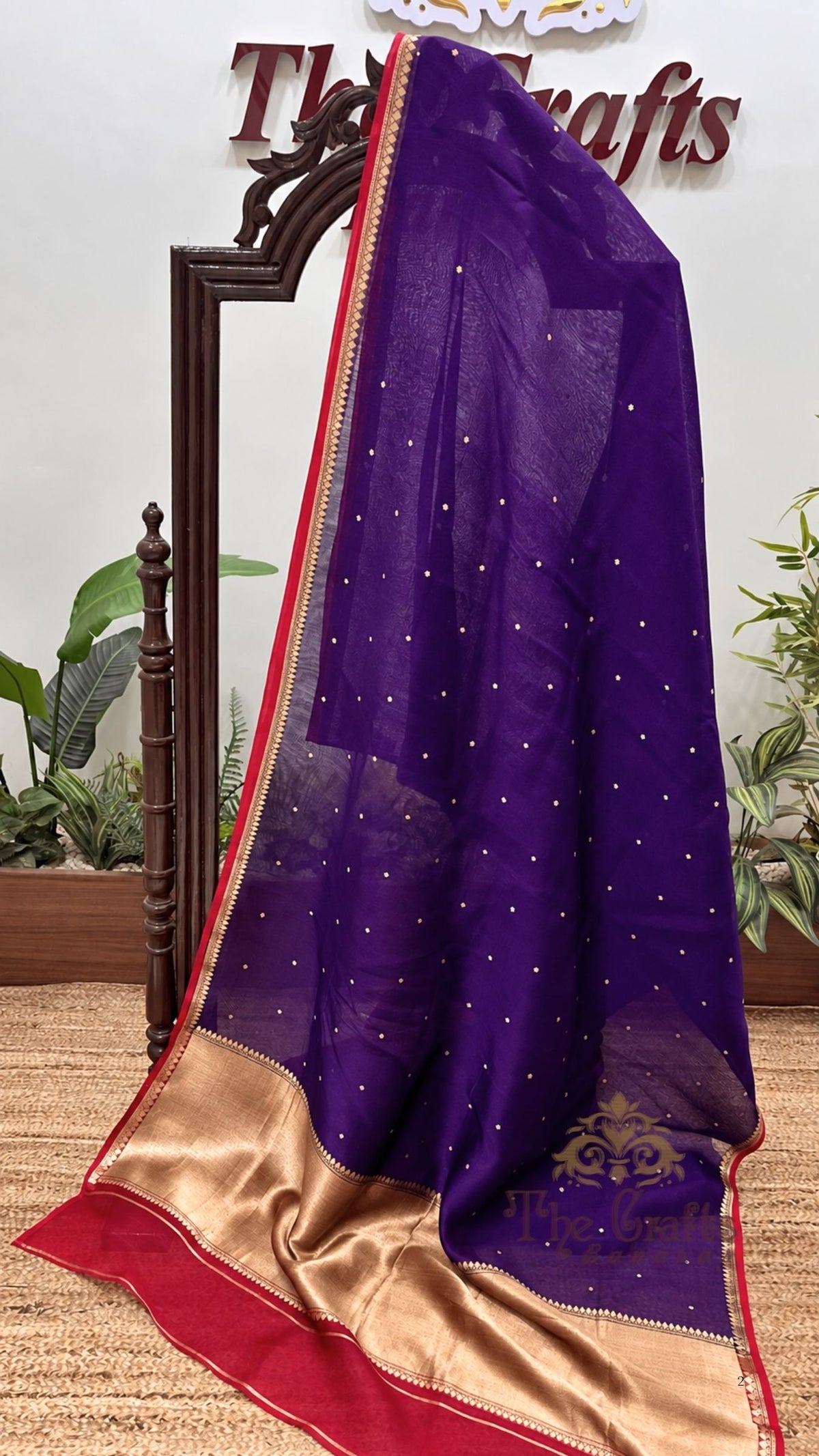 Pure Kora Silk Handloom Banarasi Saree