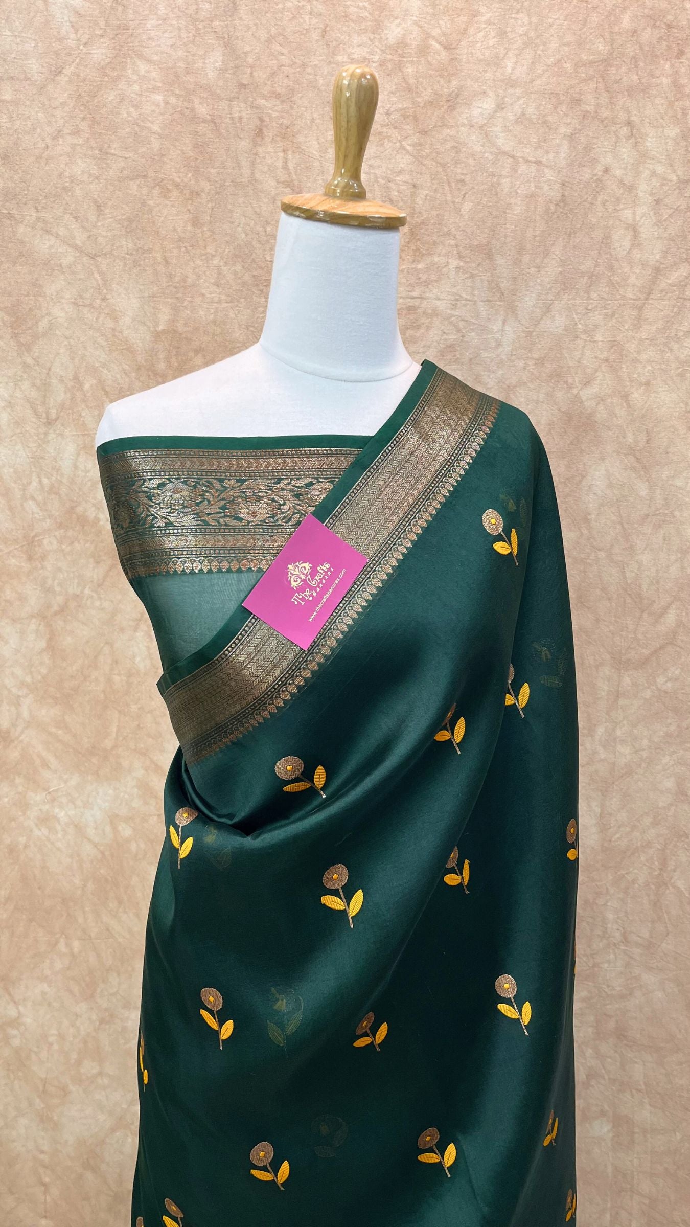 Pure Kora Silk Handloom Banarasi Saree