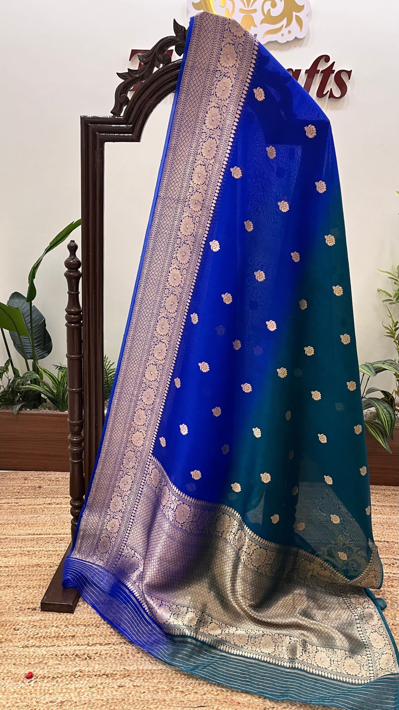 Pure Kora Silk Handloom Banarasi Saree