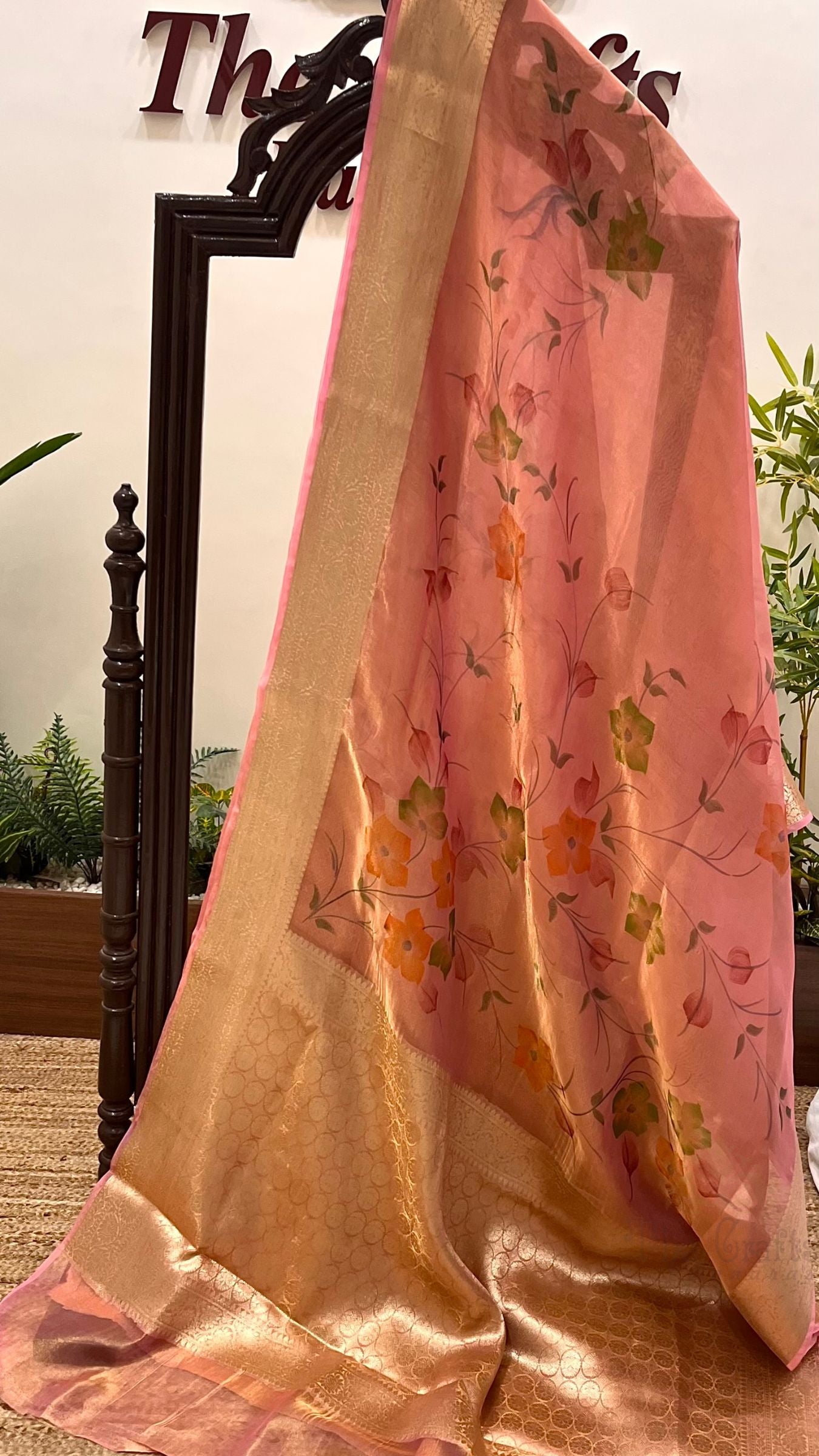 Pure Kora Tissue Silk Banarasi Saree