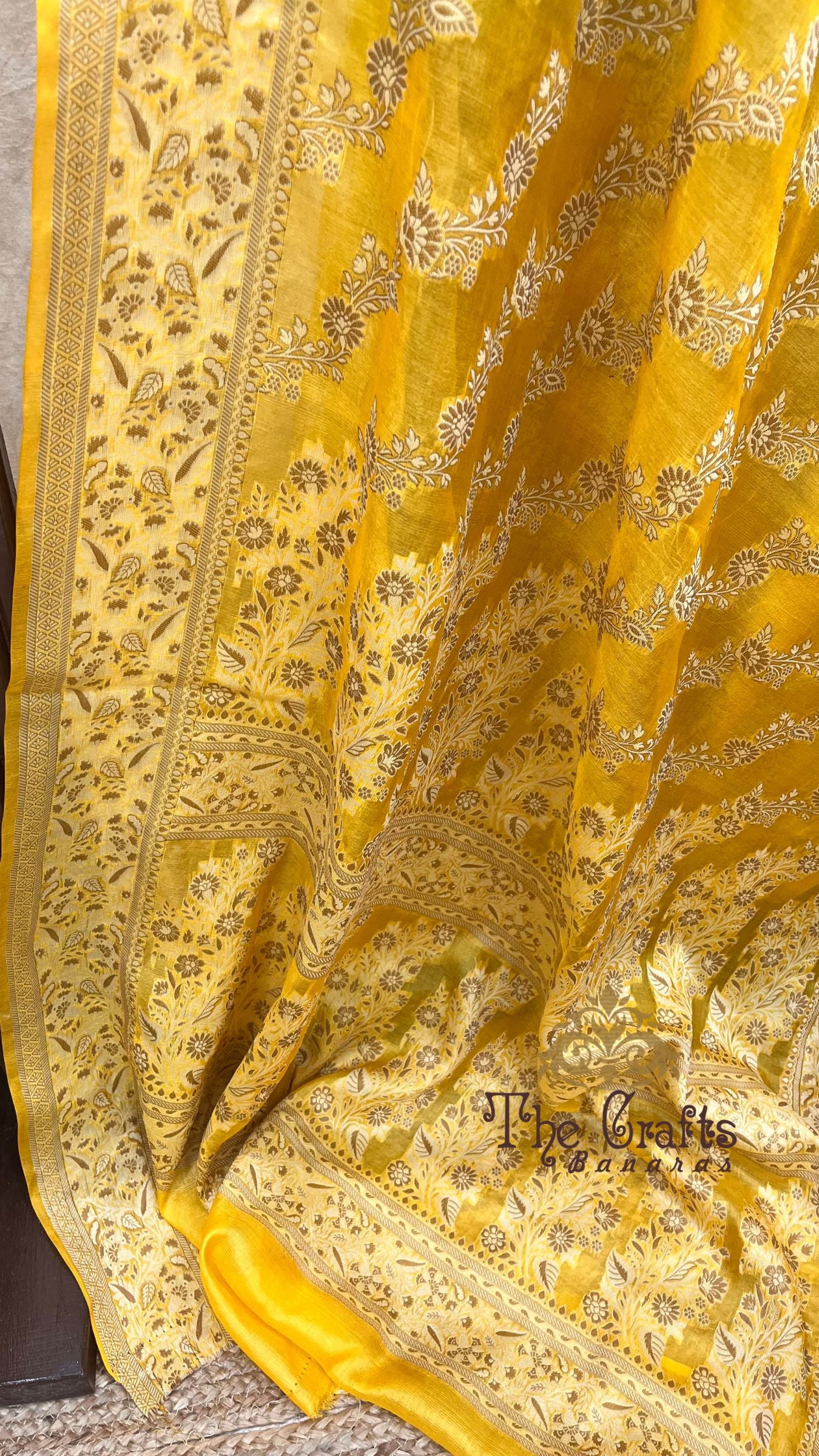 Pure Butter Crepe Banarasi Saree