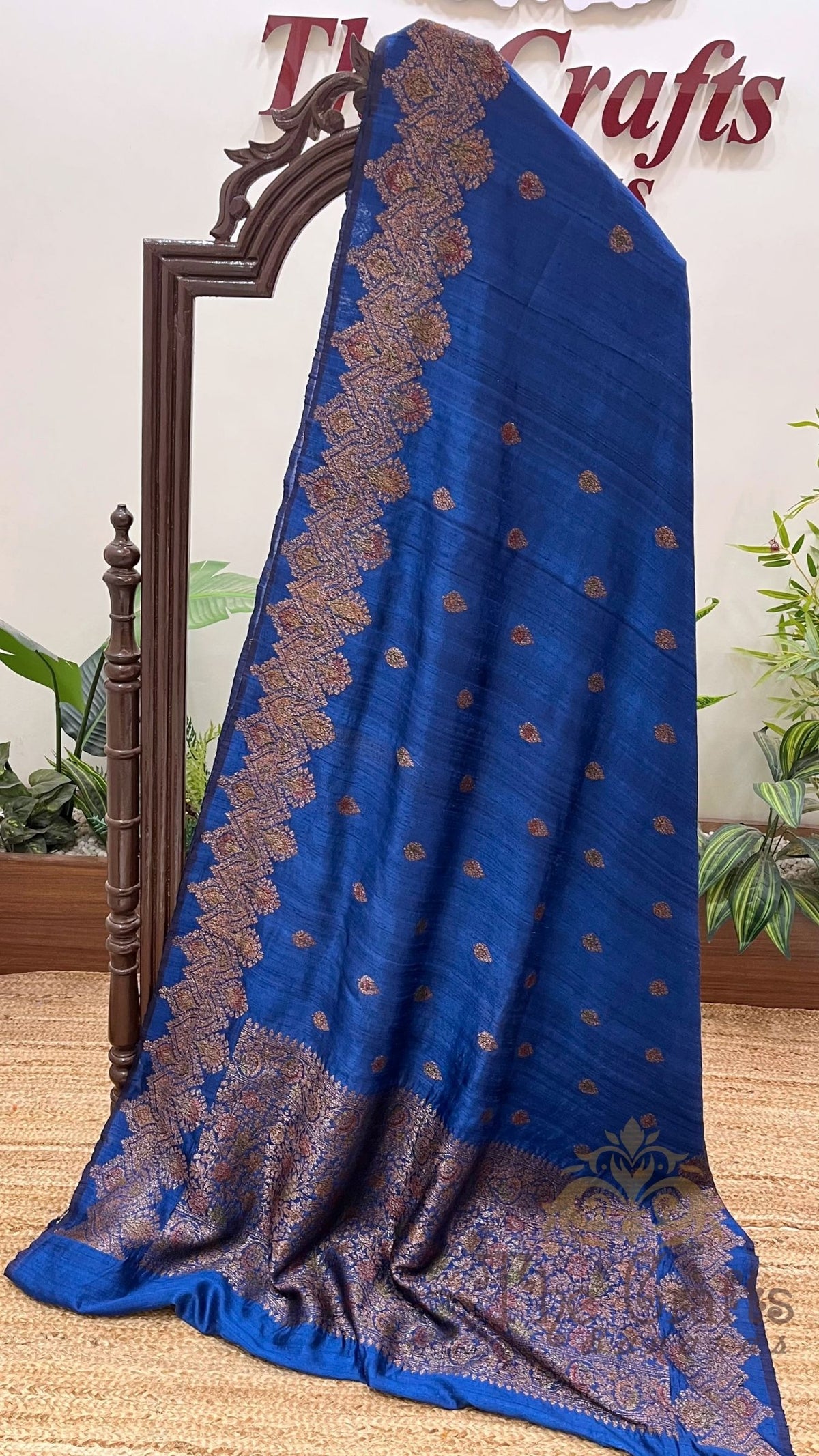 Pure Tussar Silk Handloom Banarasi Saree