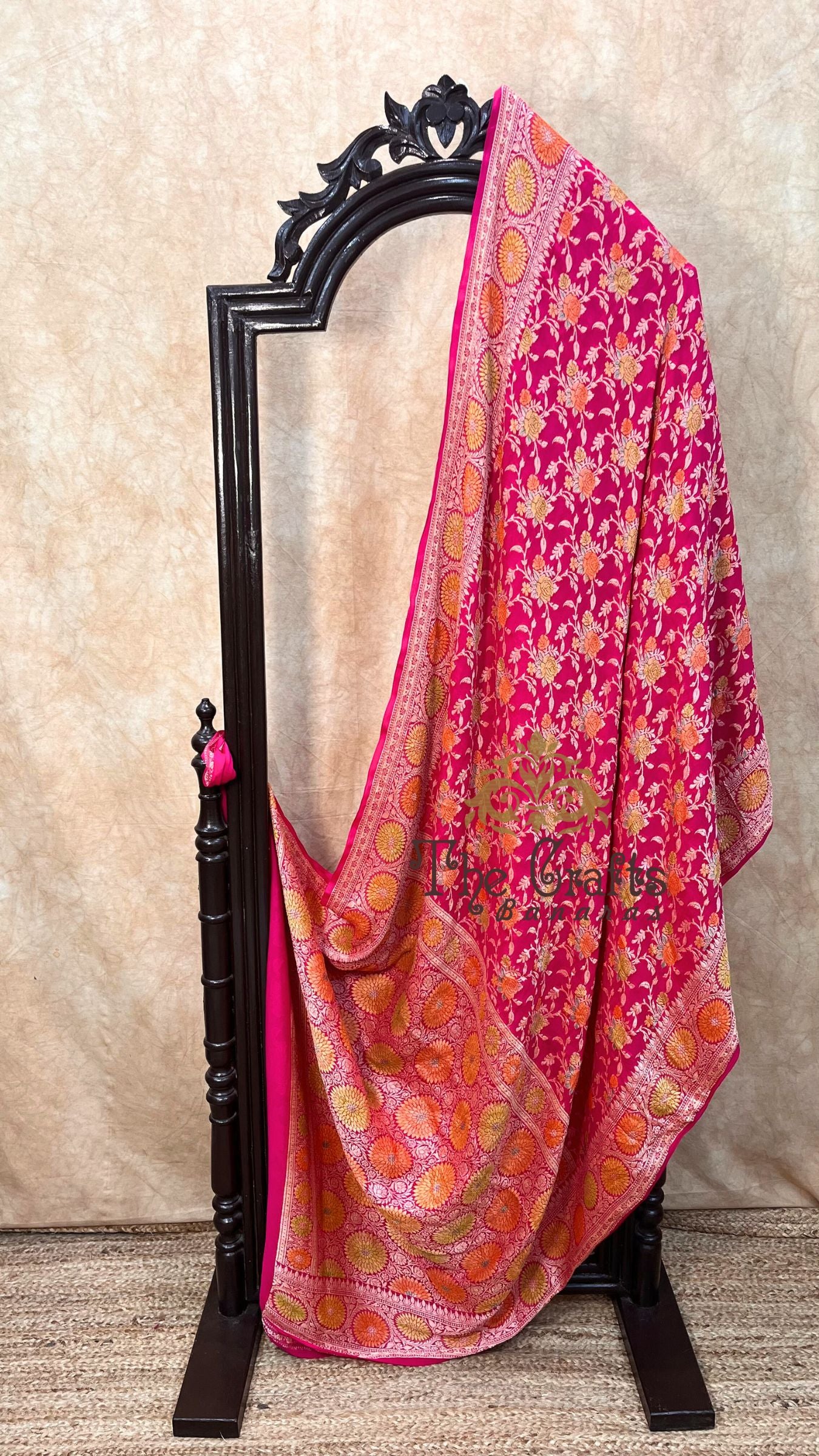 Pure Khaddi Chiffon Banarasi Saree