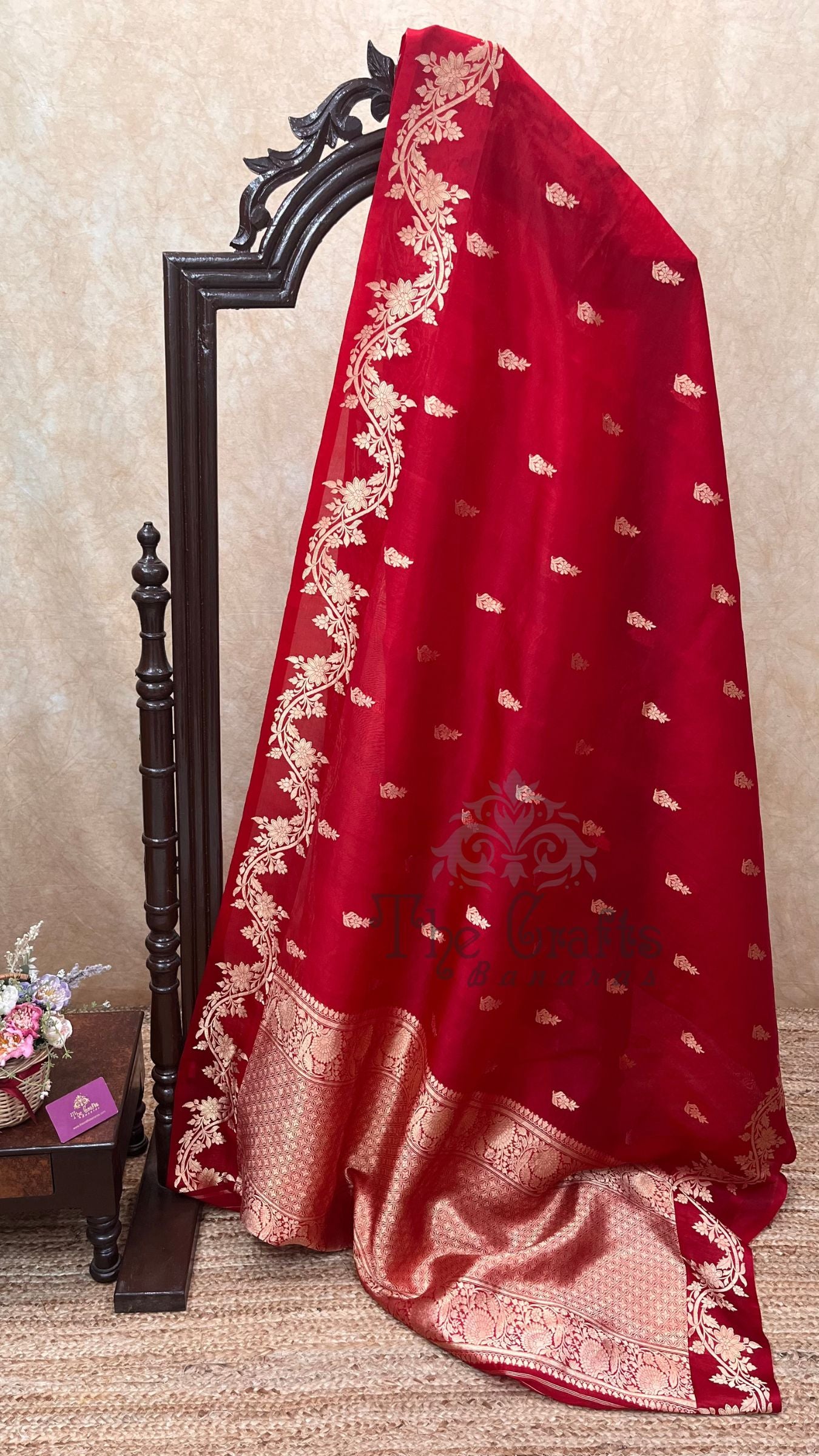 Pure Kora Silk Handloom Banarasi Saree