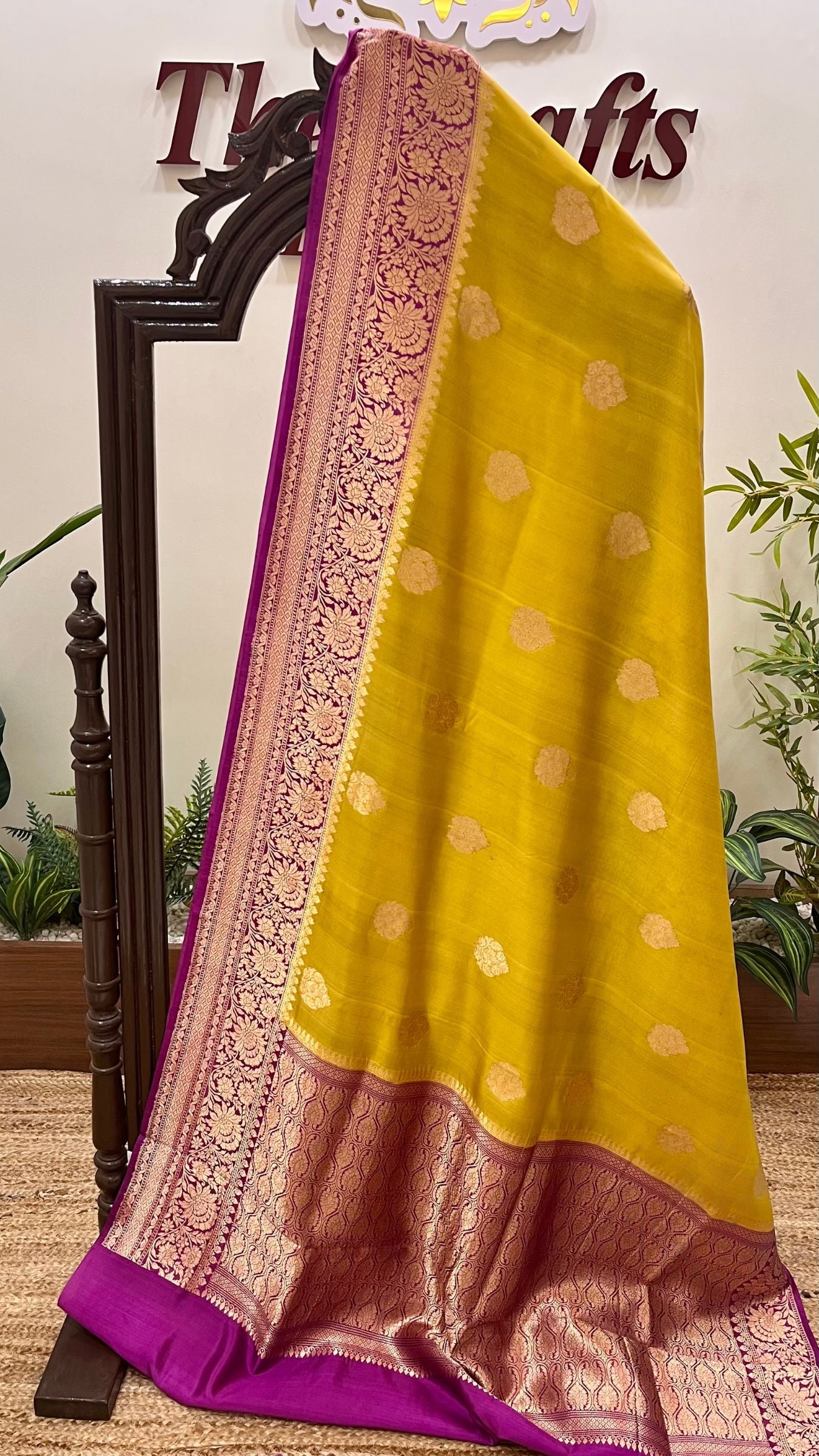 Pure Mango Silk Handloom Banarasi Saree