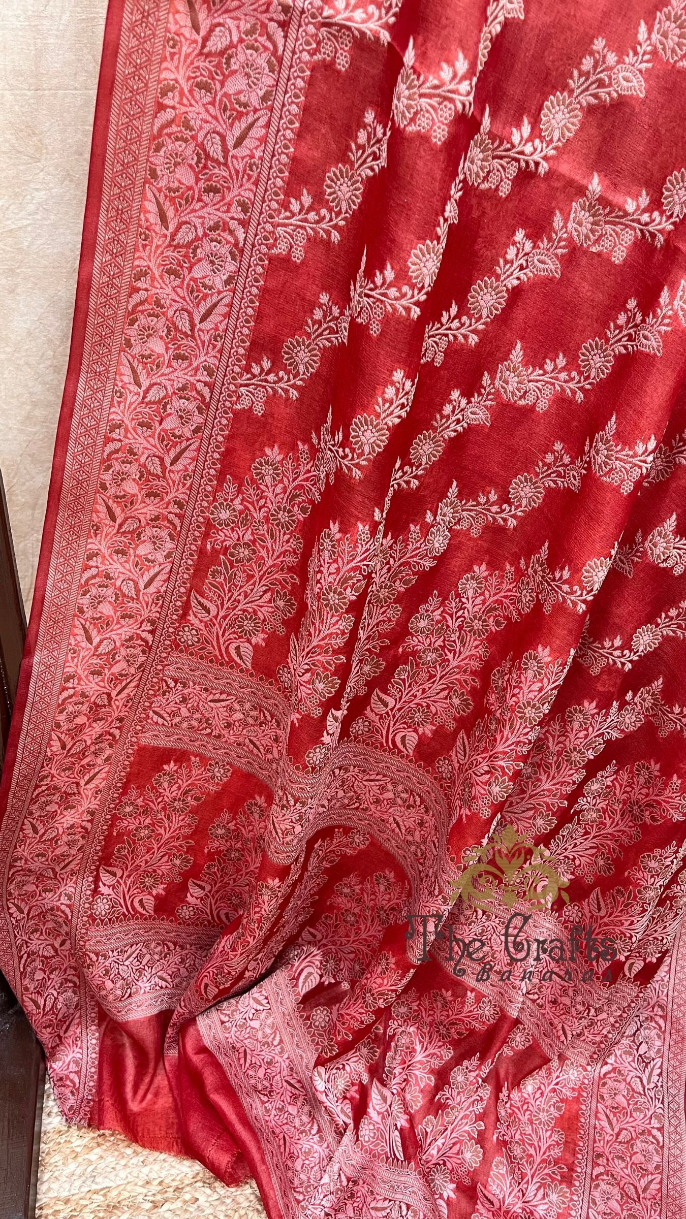 Pure Butter Crepe Banarasi Saree