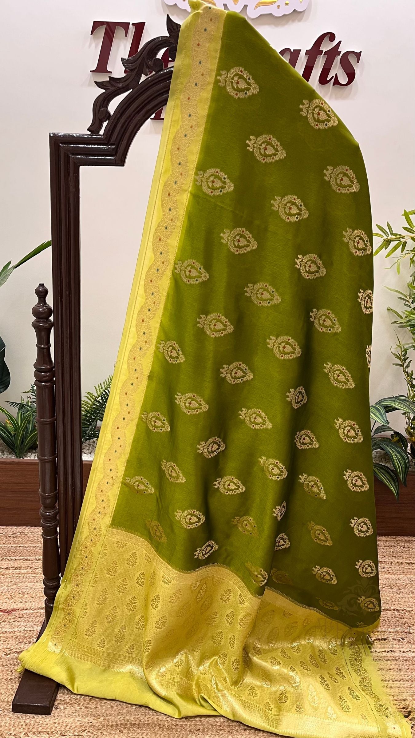 Pure Mango Silk Banarasi Saree