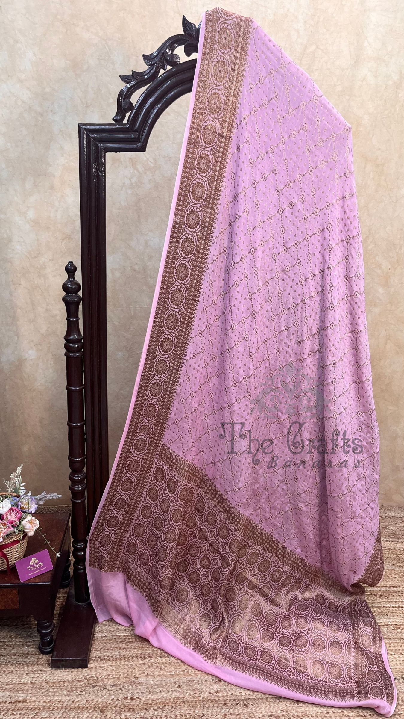 Pure Khaddi Chiffon Banarasi Saree