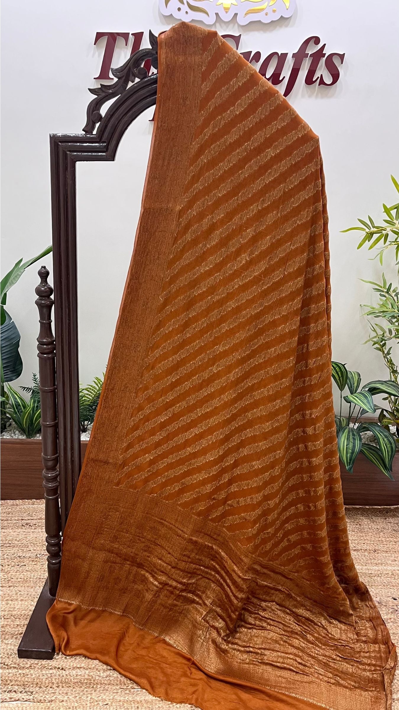 Pure Khaddi Chiffon Banarasi Saree