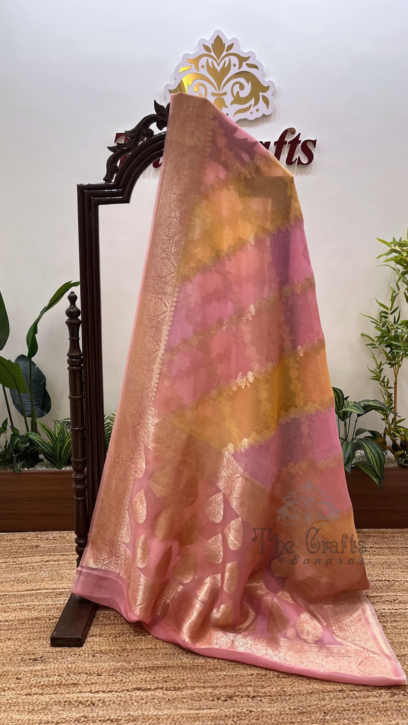 Pure Kora Silk Handloom Banarasi Saree