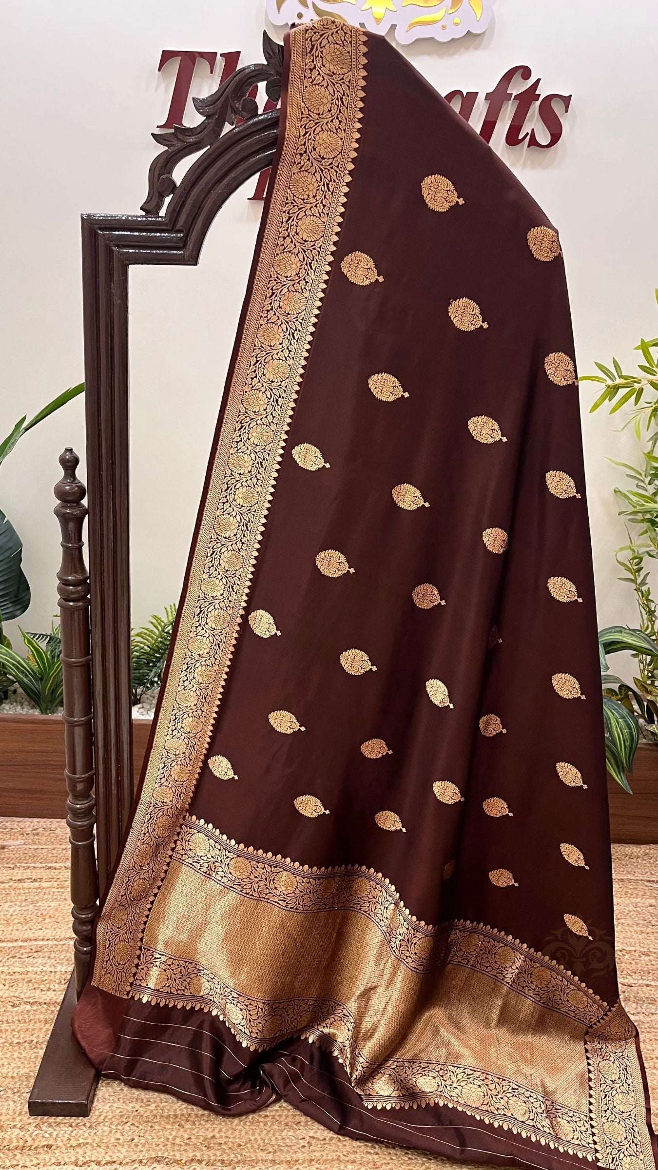 Pure Mango Silk Handloom Banarasi Saree