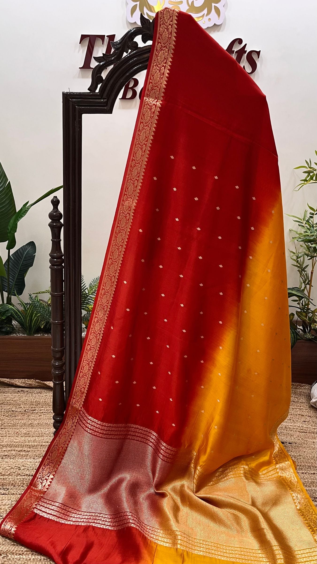 Pure Mango Silk Handloom Banarasi Saree