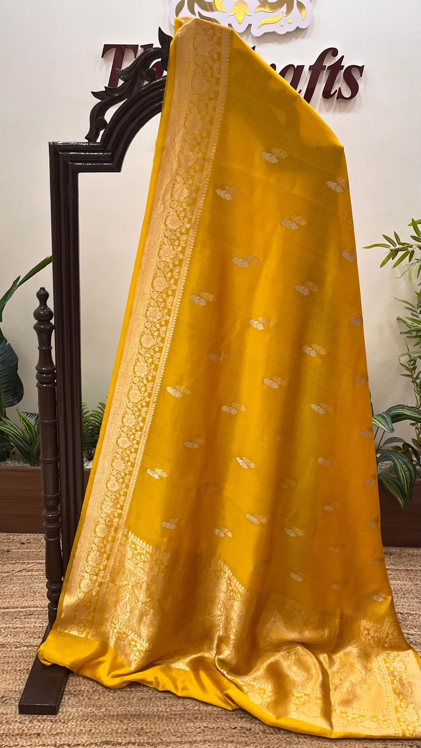 Pure Mango Silk Handloom Banarasi Saree