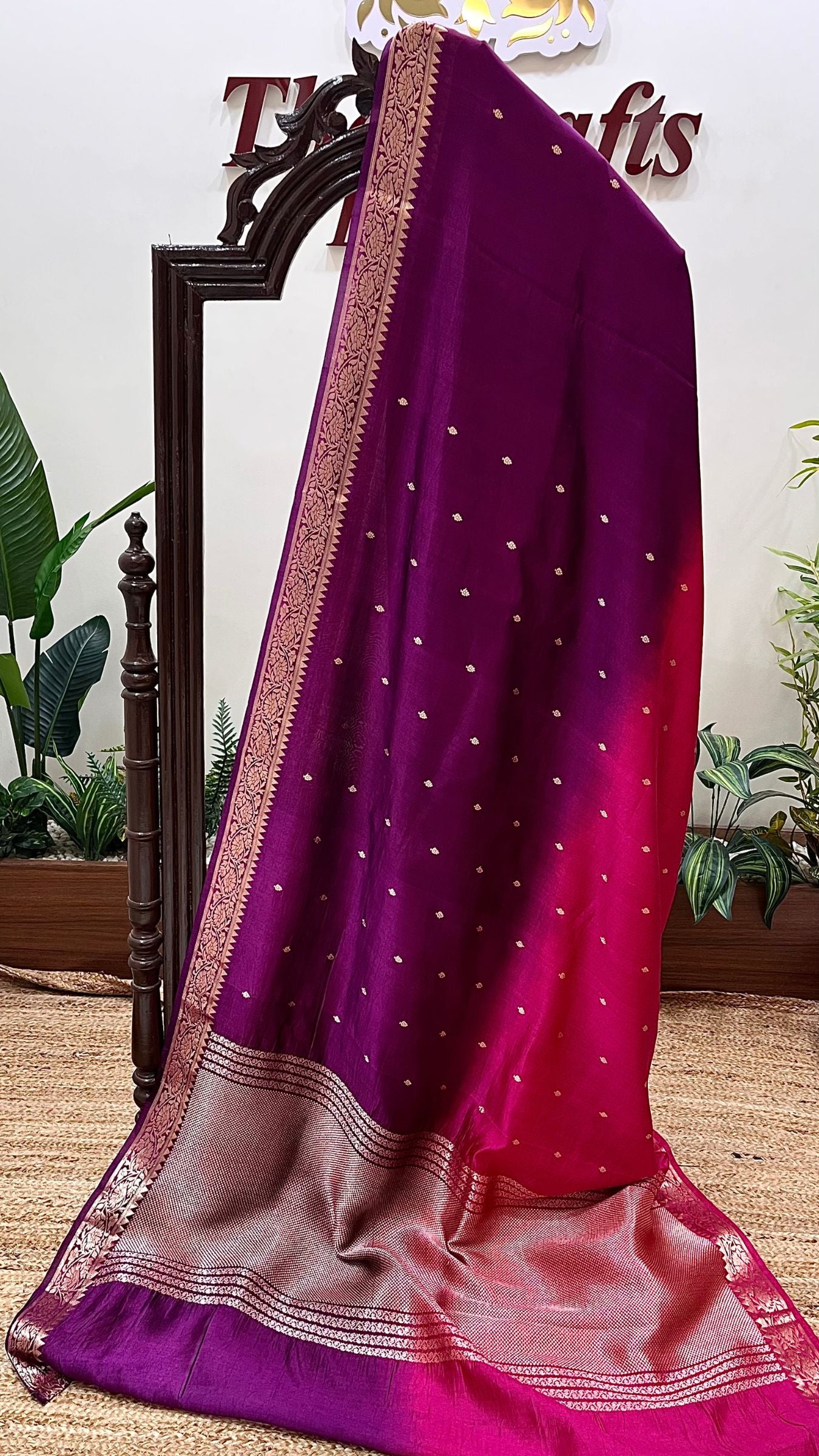 Pure Mango Silk Handloom Banarasi Saree