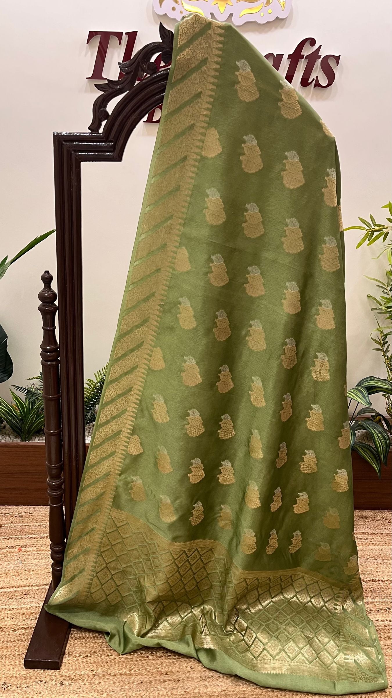 Pure Mango Silk Banarasi Saree