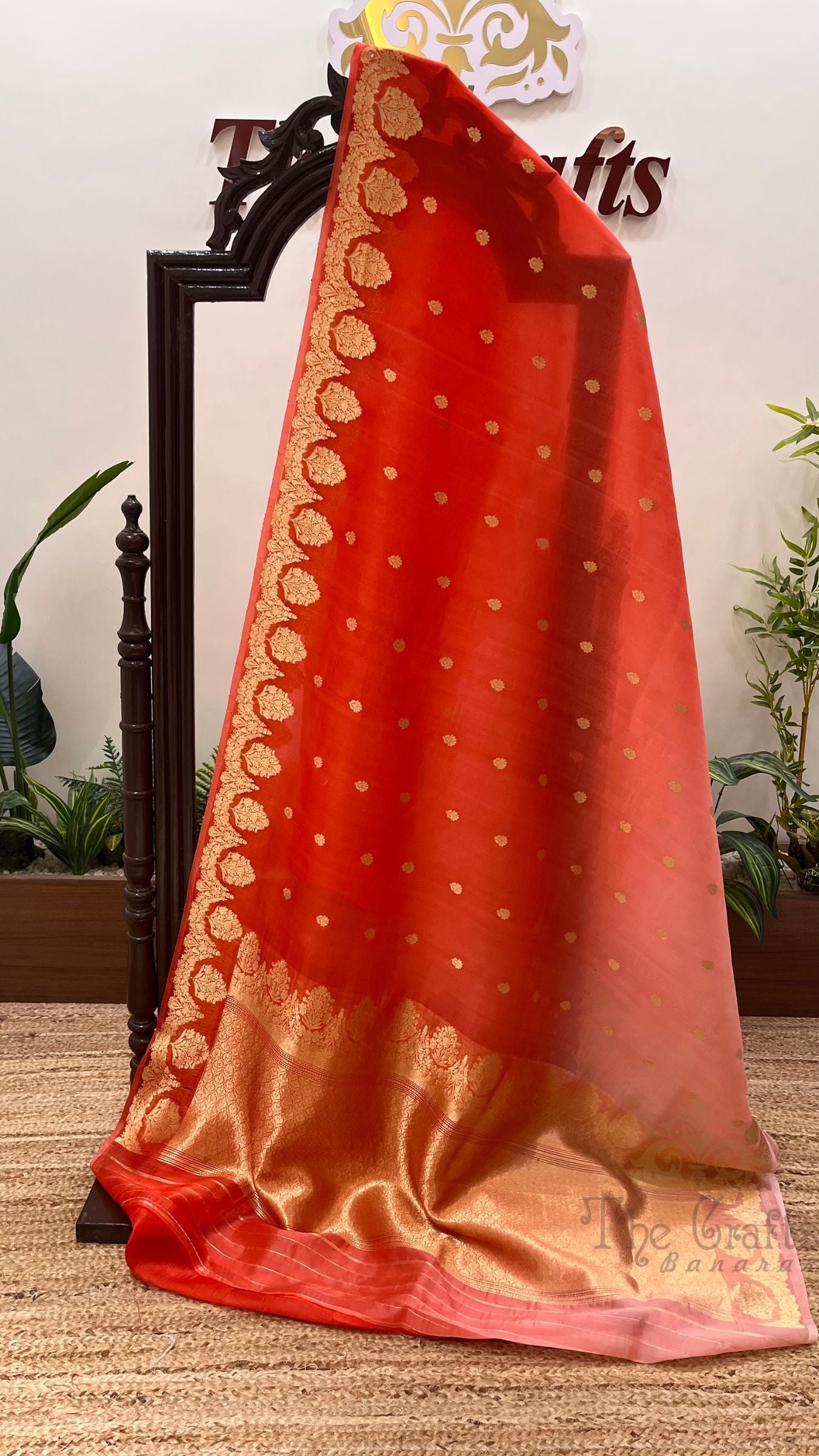 Pure Kora Silk Handloom Banarasi Saree