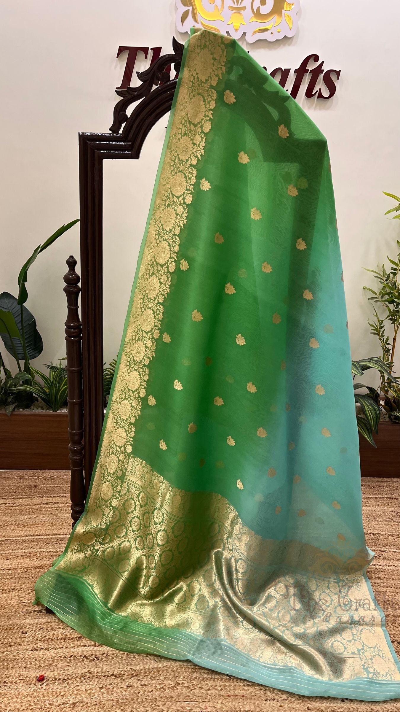 Pure Kora Silk Handloom Banarasi Saree