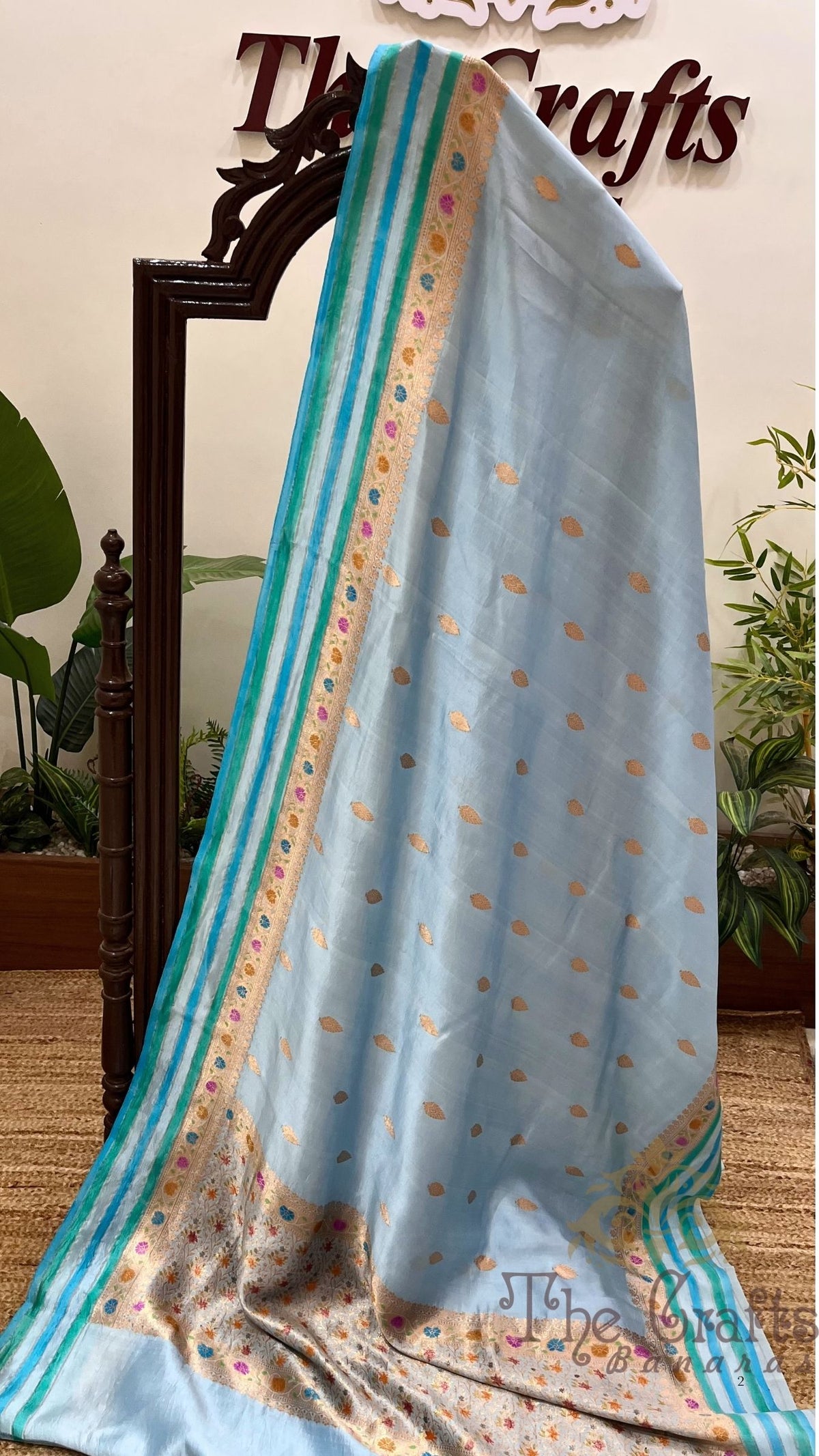 Pure Mango Silk Handloom Banarasi Saree