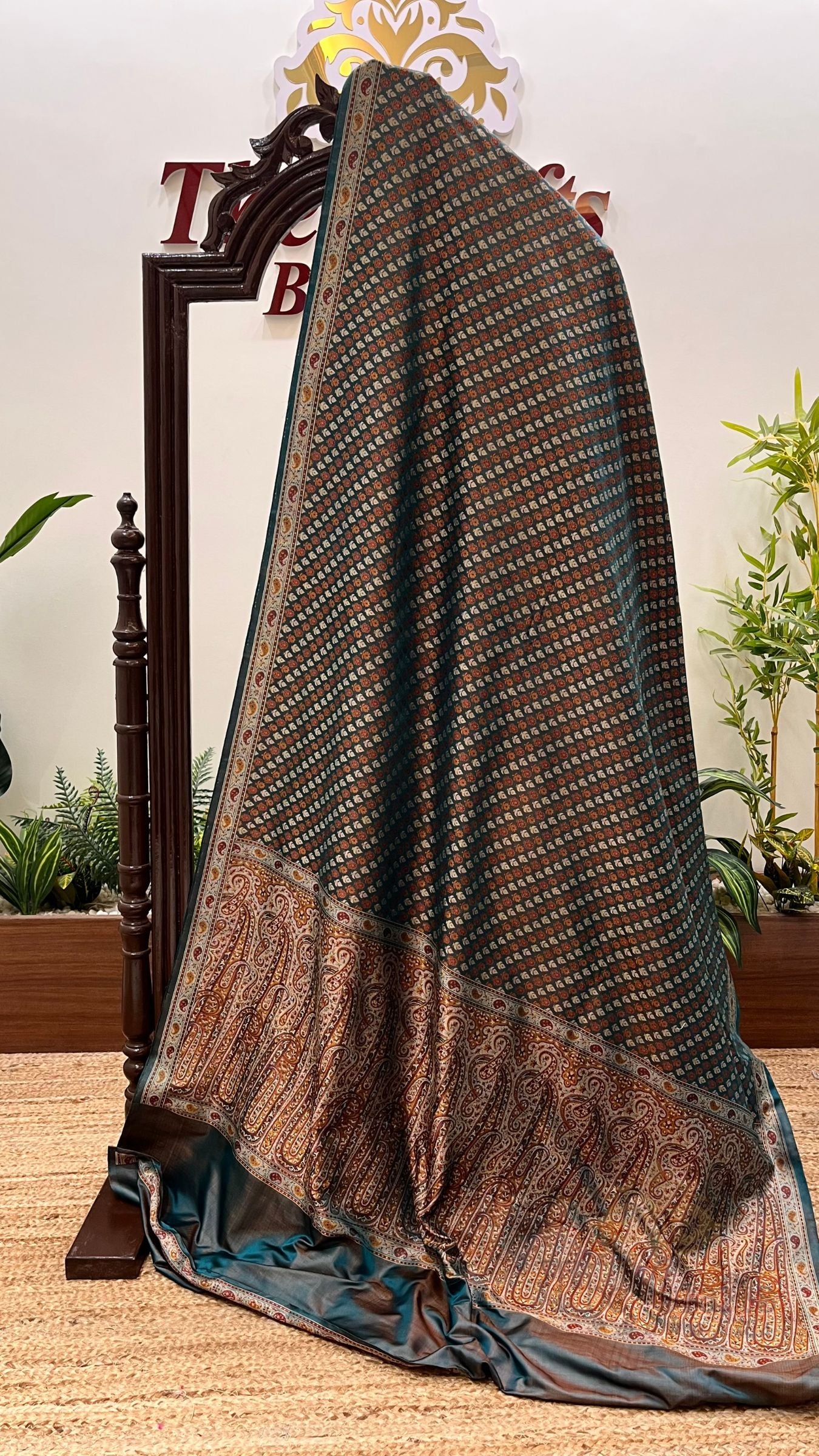 Pure Soft Katan Jamawar Silk Handloom Banarasi Saree