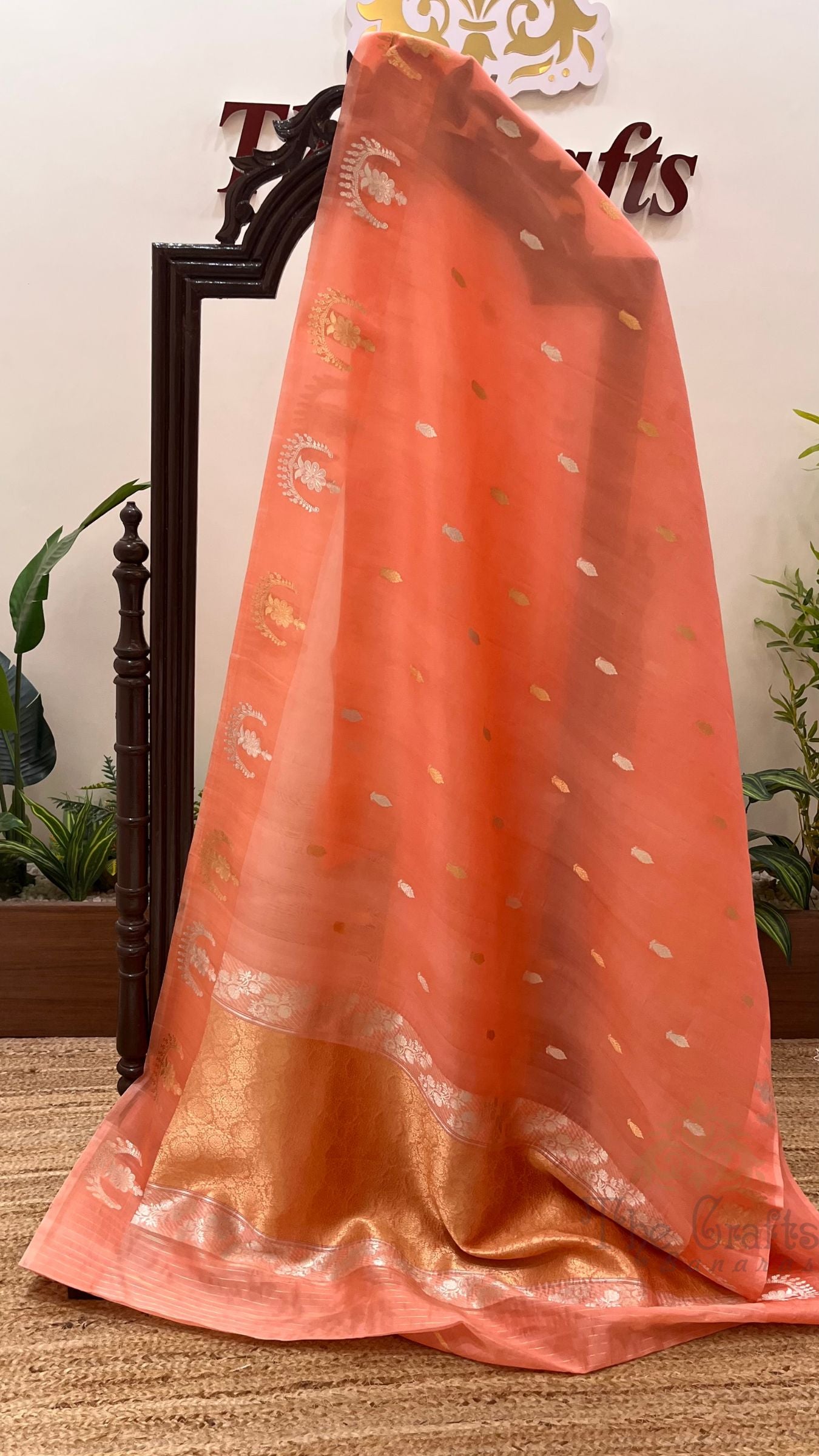Pure Kora Silk Handloom Banarasi Saree