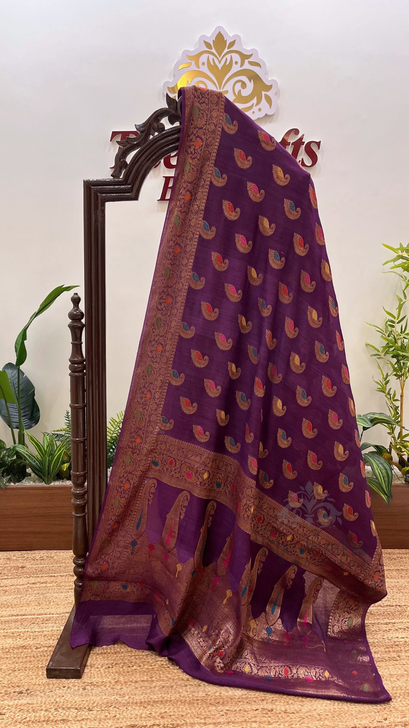 Pure Munga Silk Banarasi Saree