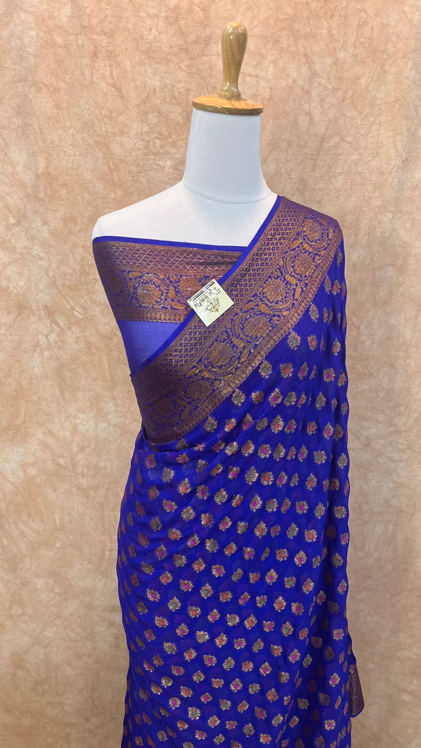 Pure Khaddi Chiffon Banarasi Saree