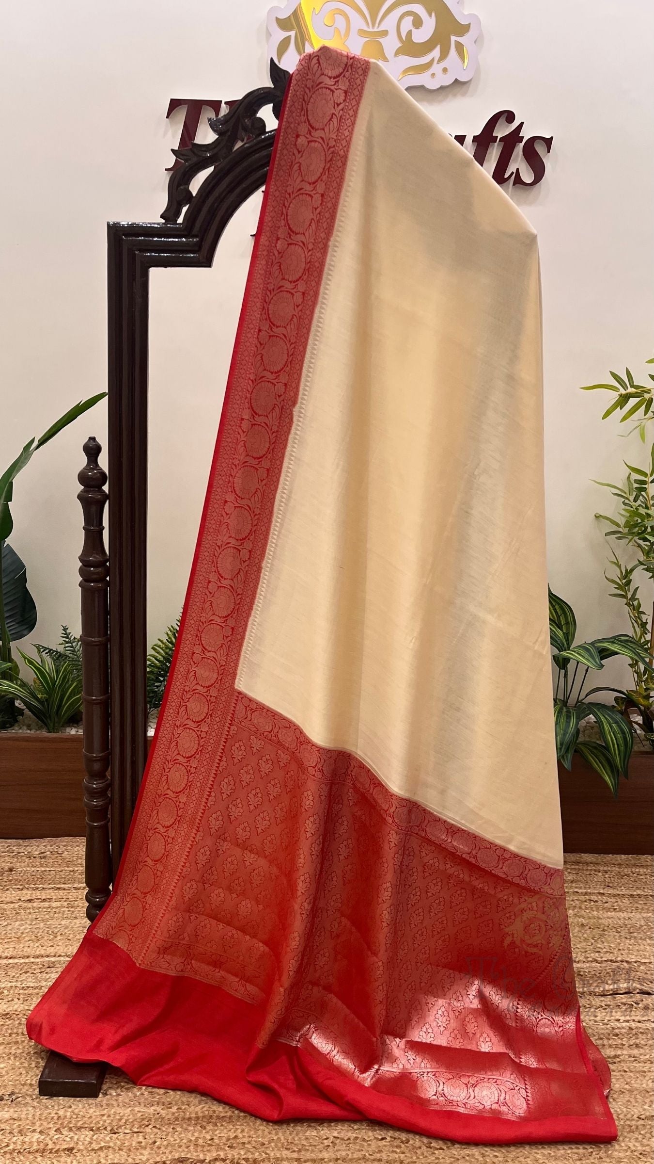 Pure Khaddi Chiffon Banarasi Saree