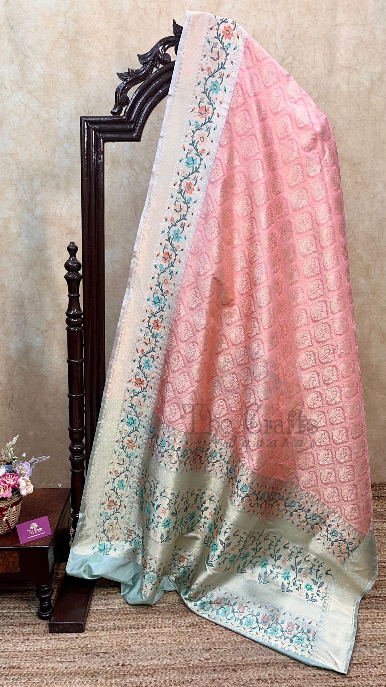 Pure Katan Silk Handloom Banarasi Saree - Kadhua Tanchui Brocade