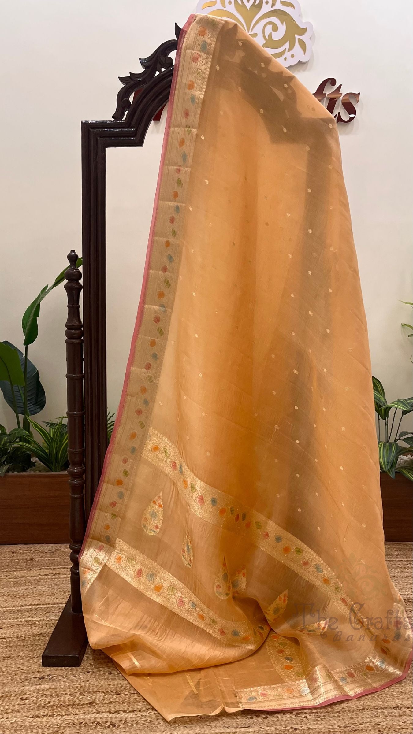 Pure Kora Silk Handloom Banarasi Saree