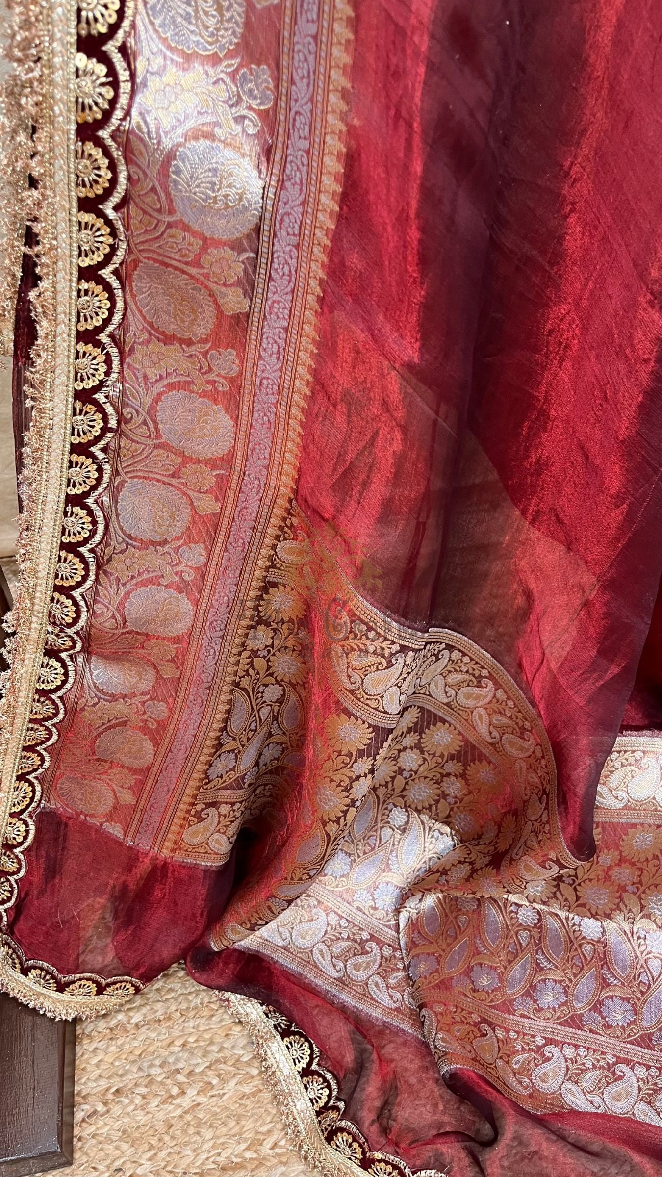Pure Kora Tissue Silk Banarasi Saree