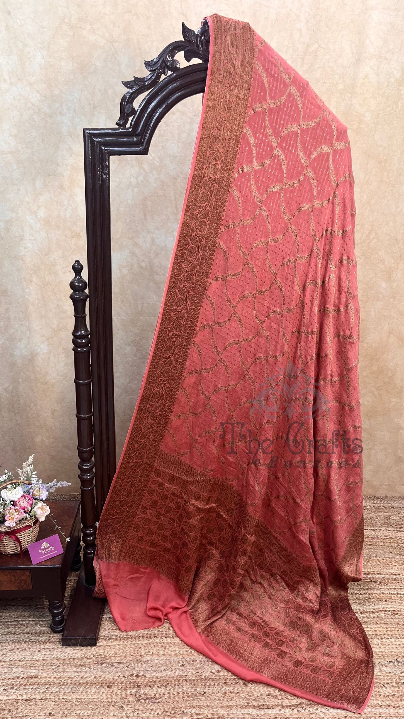 Pure Khaddi Chiffon Banarasi Saree