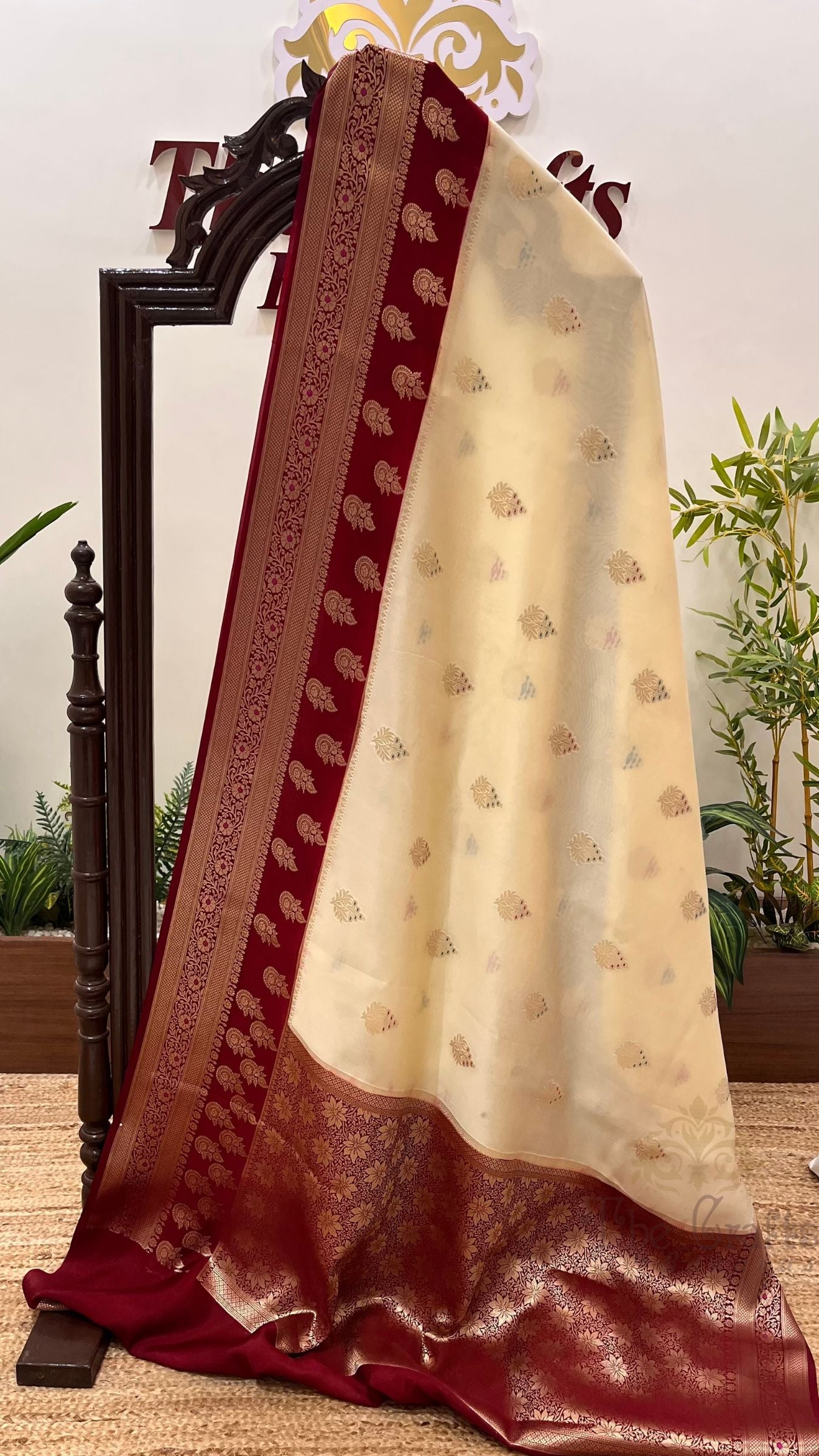 Pure Dupion Silk Banarasi Saree
