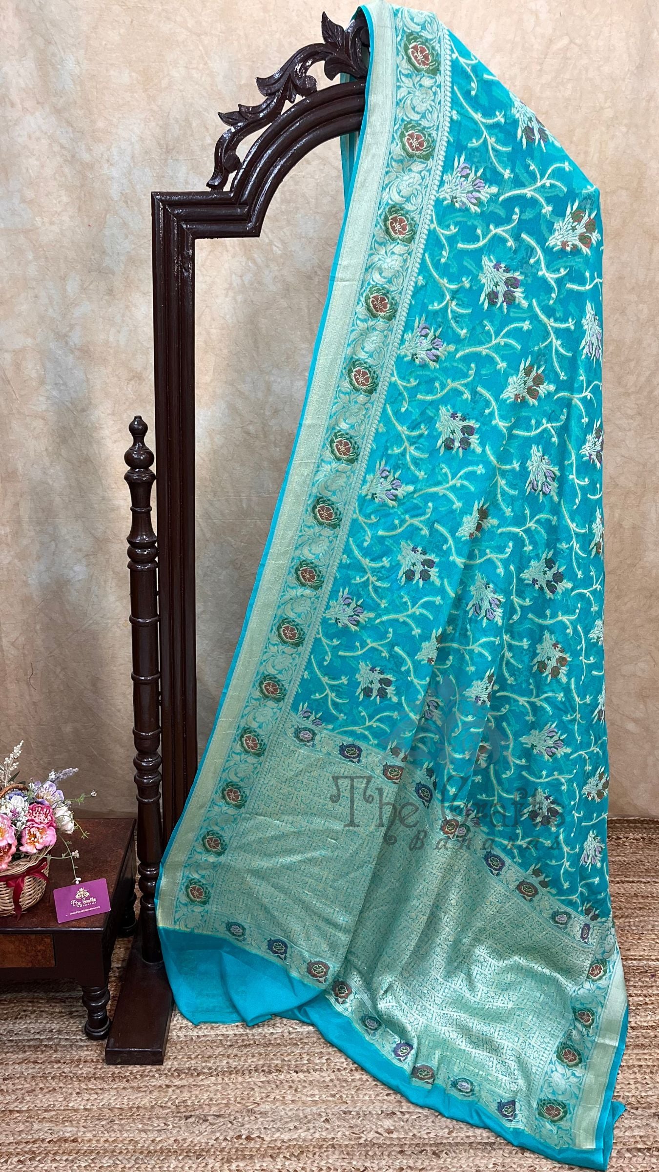 Pure Khaddi Chiffon Banarasi Saree